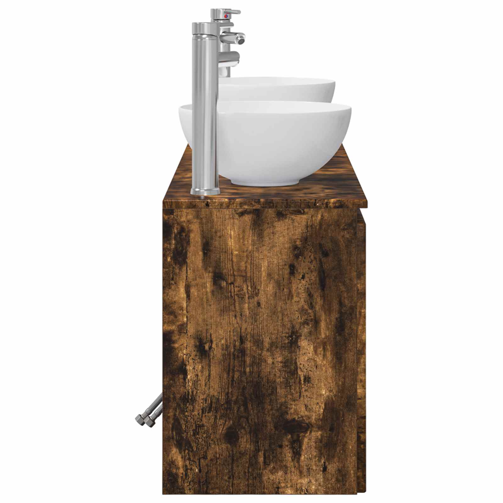 Ensemble d'armoire de salle de bain 3 pc Chêne fumé