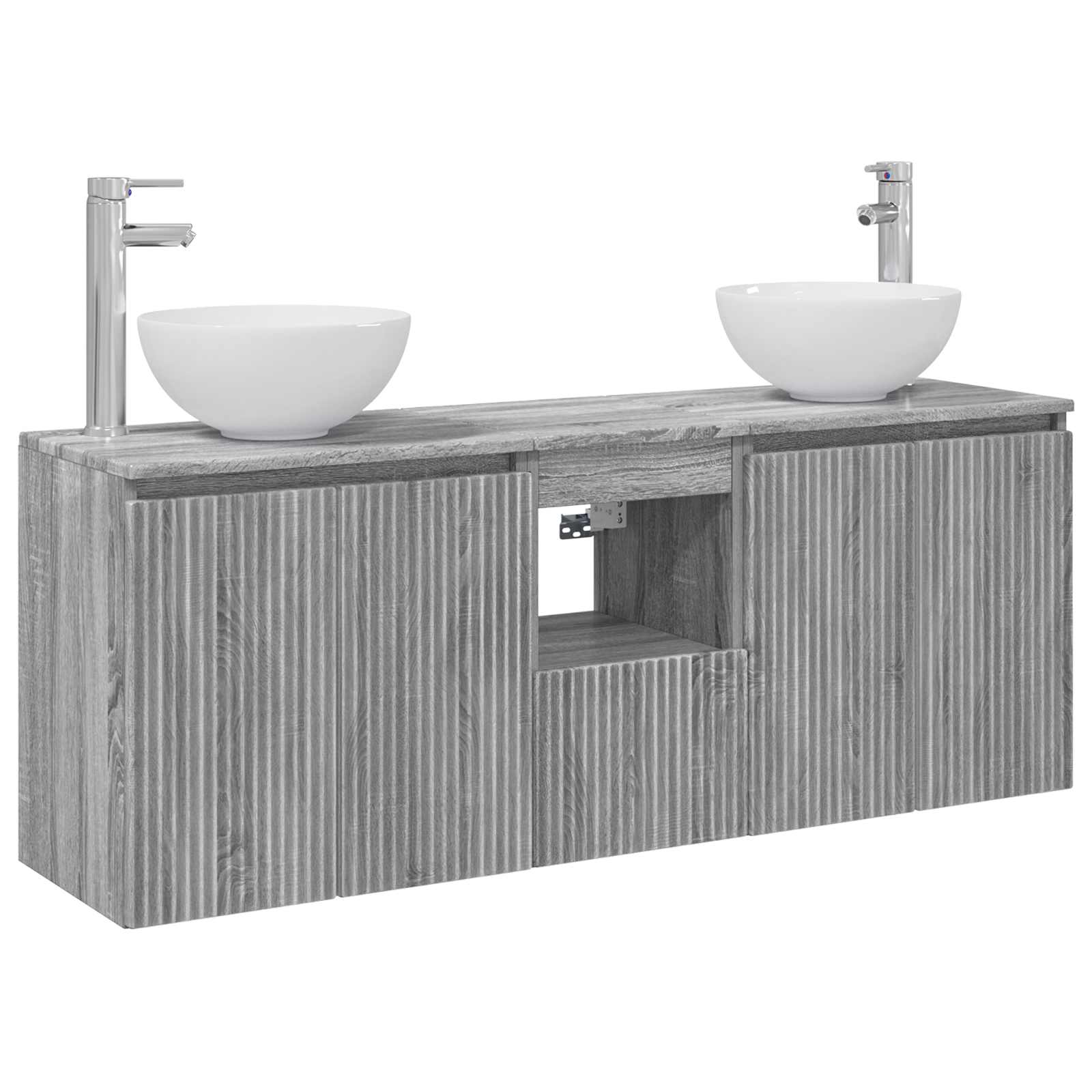 Ensemble d'armoire de salle de bain 3 pc Sonoma gris