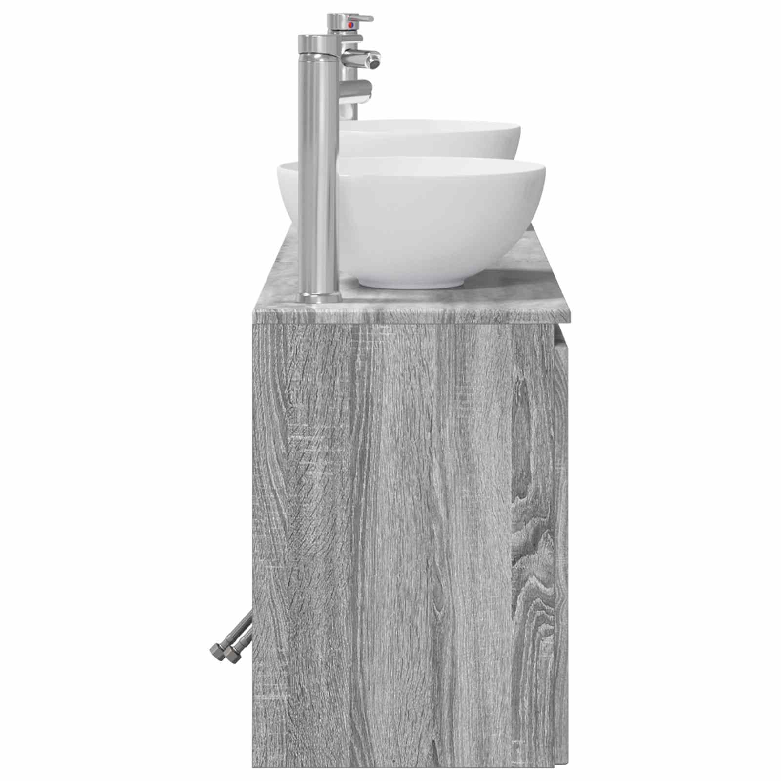 Ensemble d'armoire de salle de bain 3 pc Sonoma gris