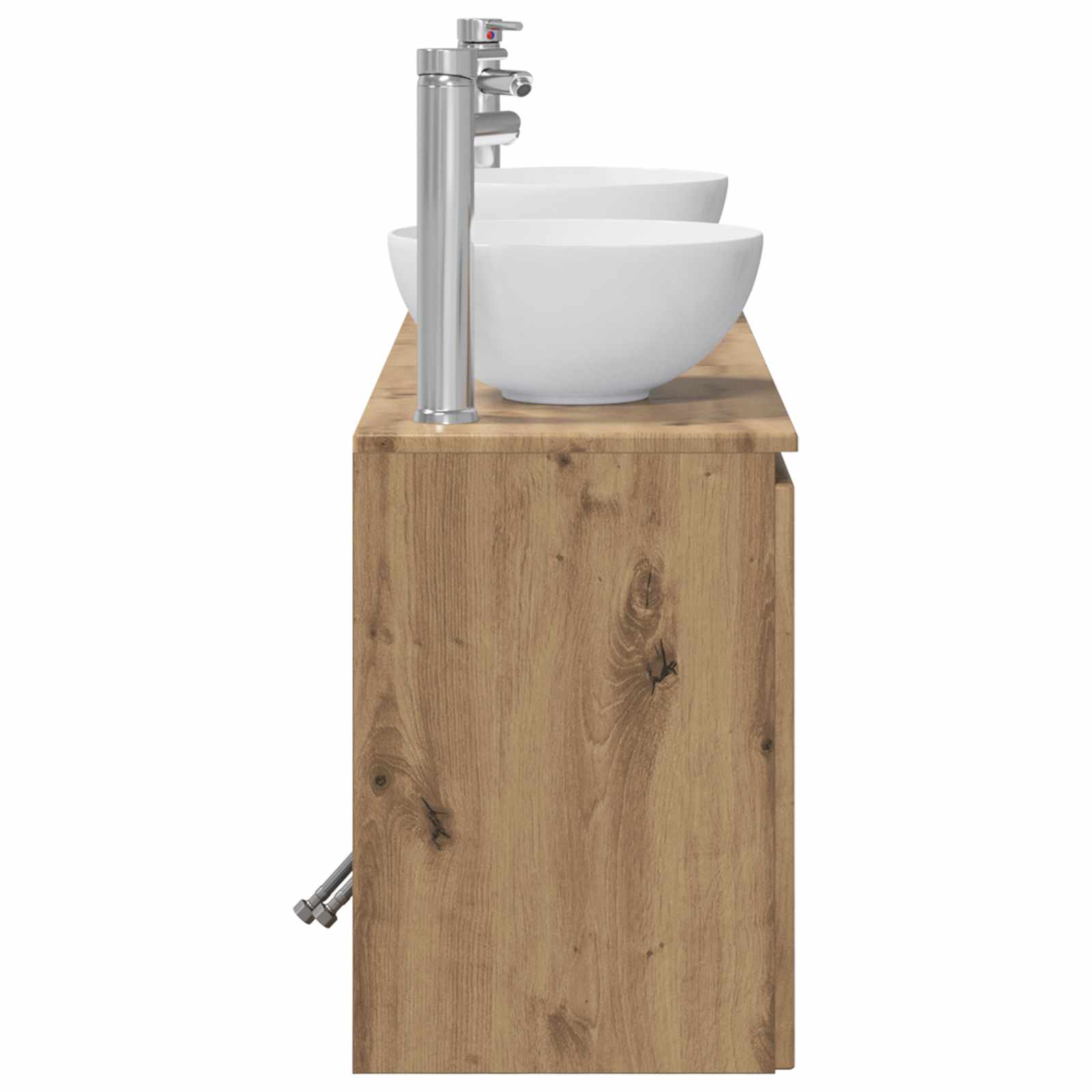 Ensemble d'armoire de salle de bain 3 pc Chêne artisanal