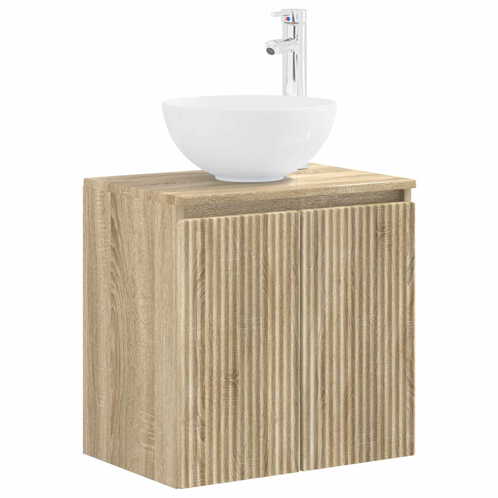 Ensemble d'armoire de salle de bain 3 pc Chêne Sonoma
