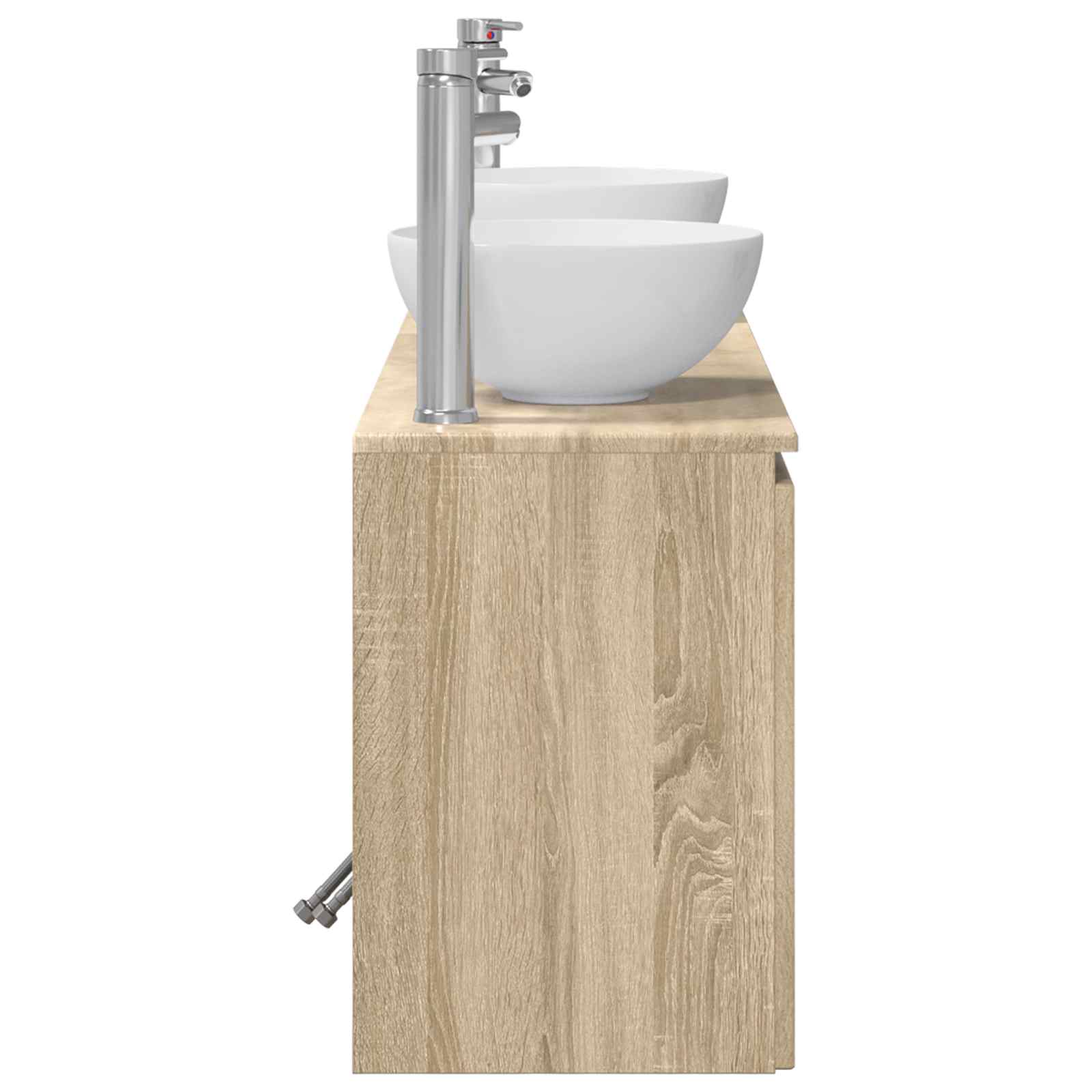Ensemble d'armoire de salle de bain 3 pc Chêne Sonoma