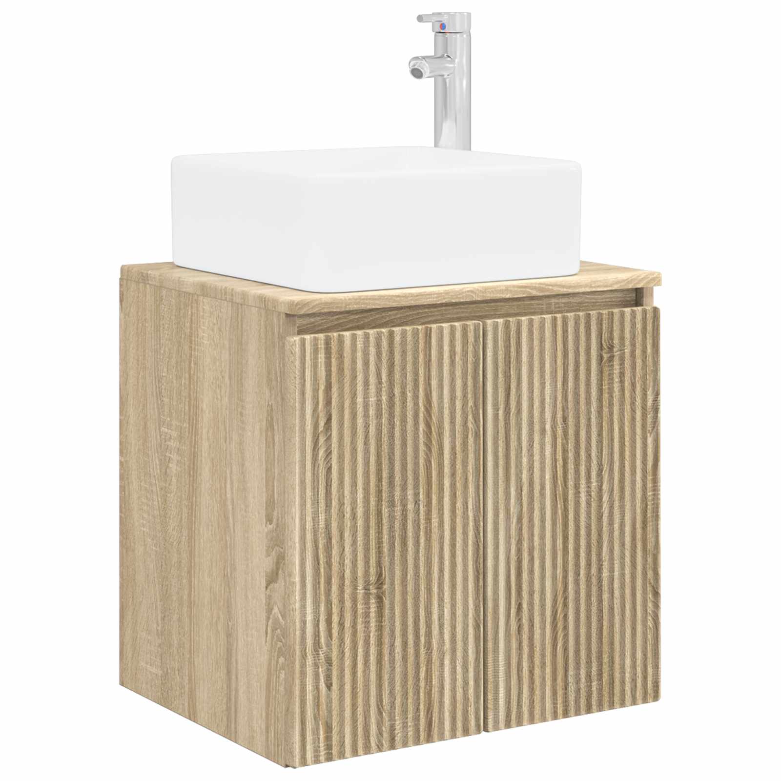 Ensemble d'armoire de salle de bain 3 pc Chêne Sonoma
