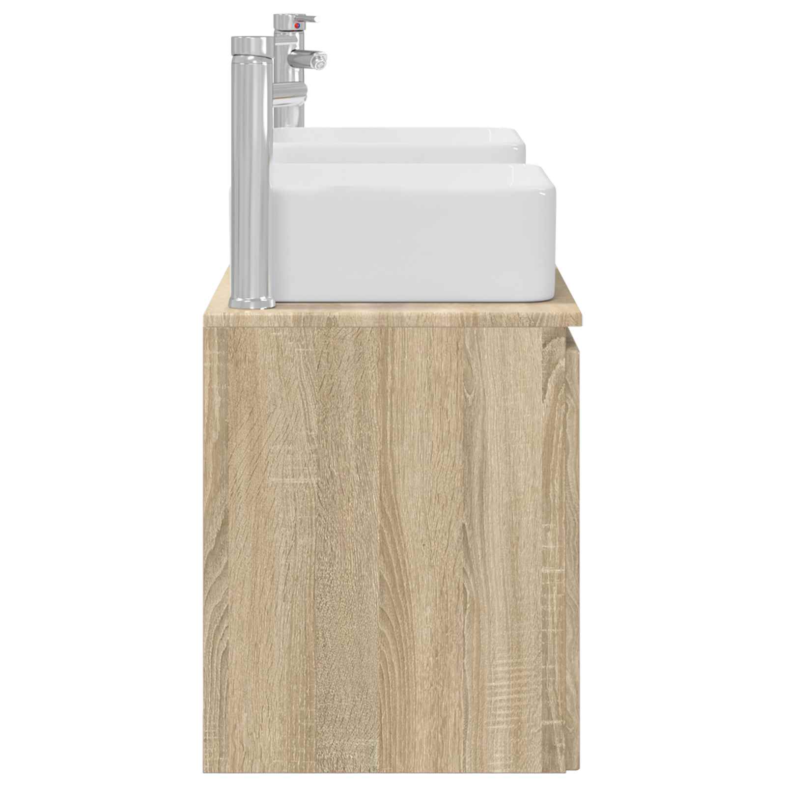 Ensemble d'armoire de salle de bain 3 pc Chêne Sonoma