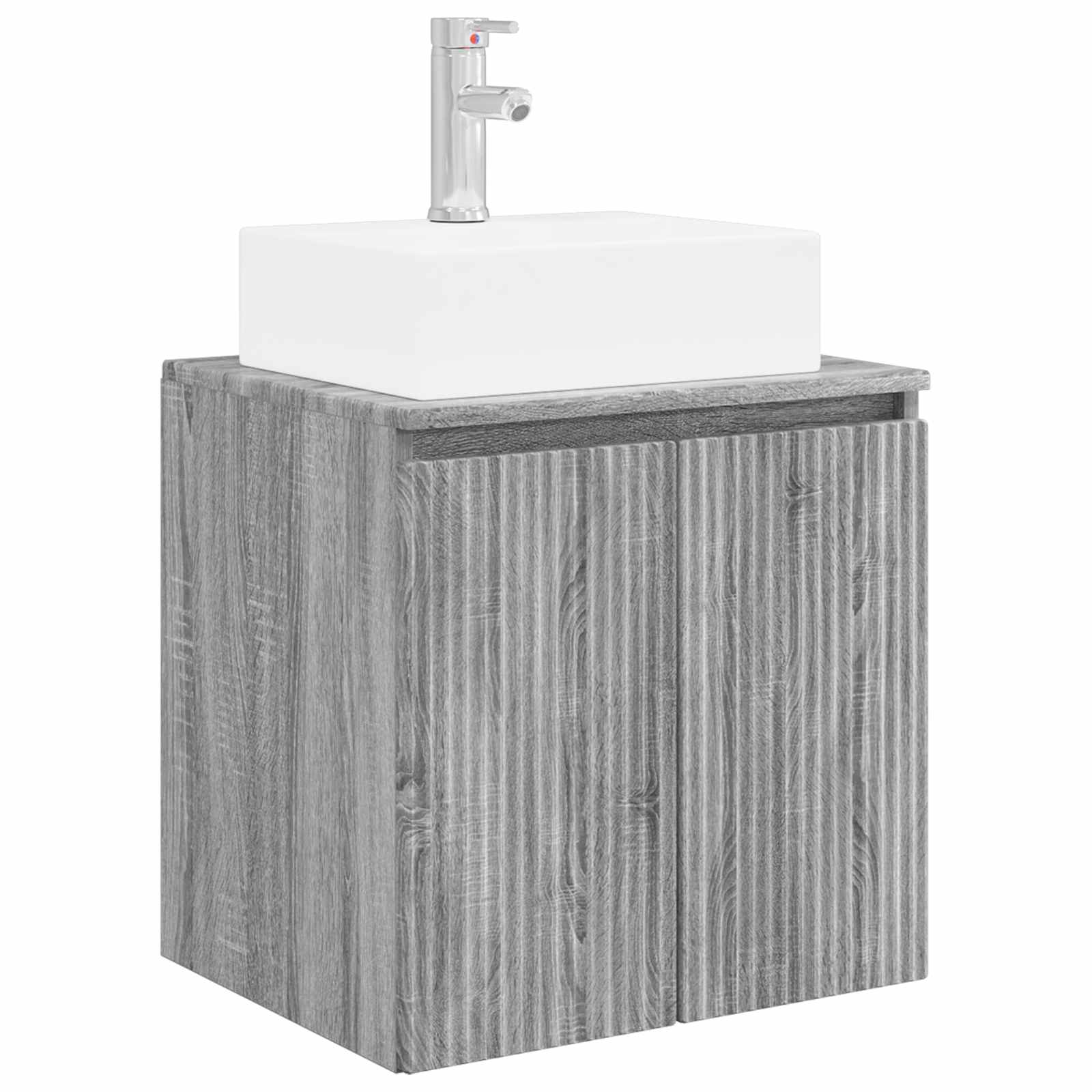 Ensemble d'armoire de salle de bain 3 pc Sonoma gris