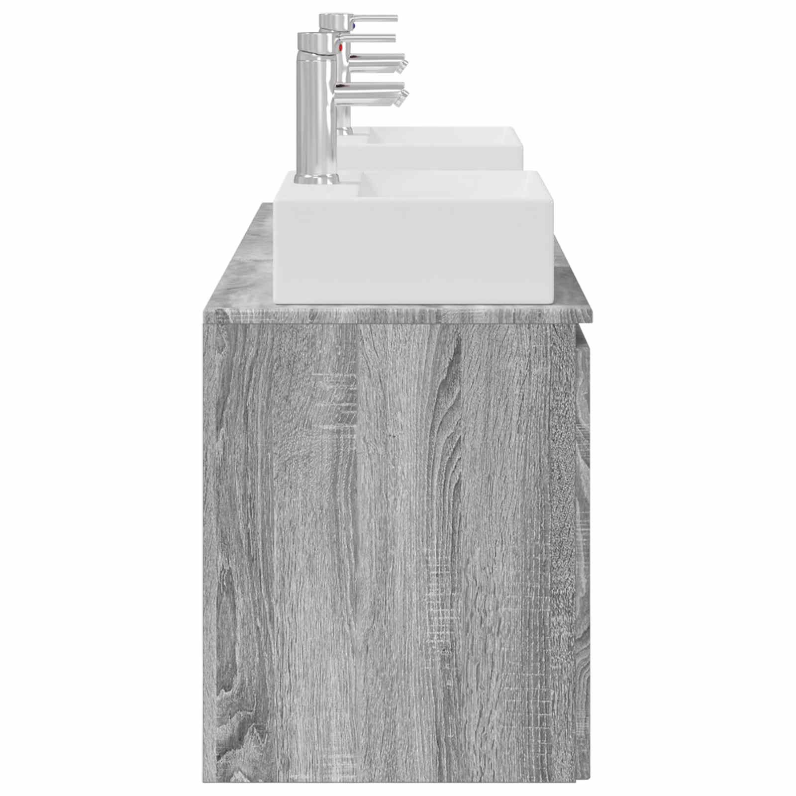Ensemble d'armoire de salle de bain 3 pc Sonoma gris
