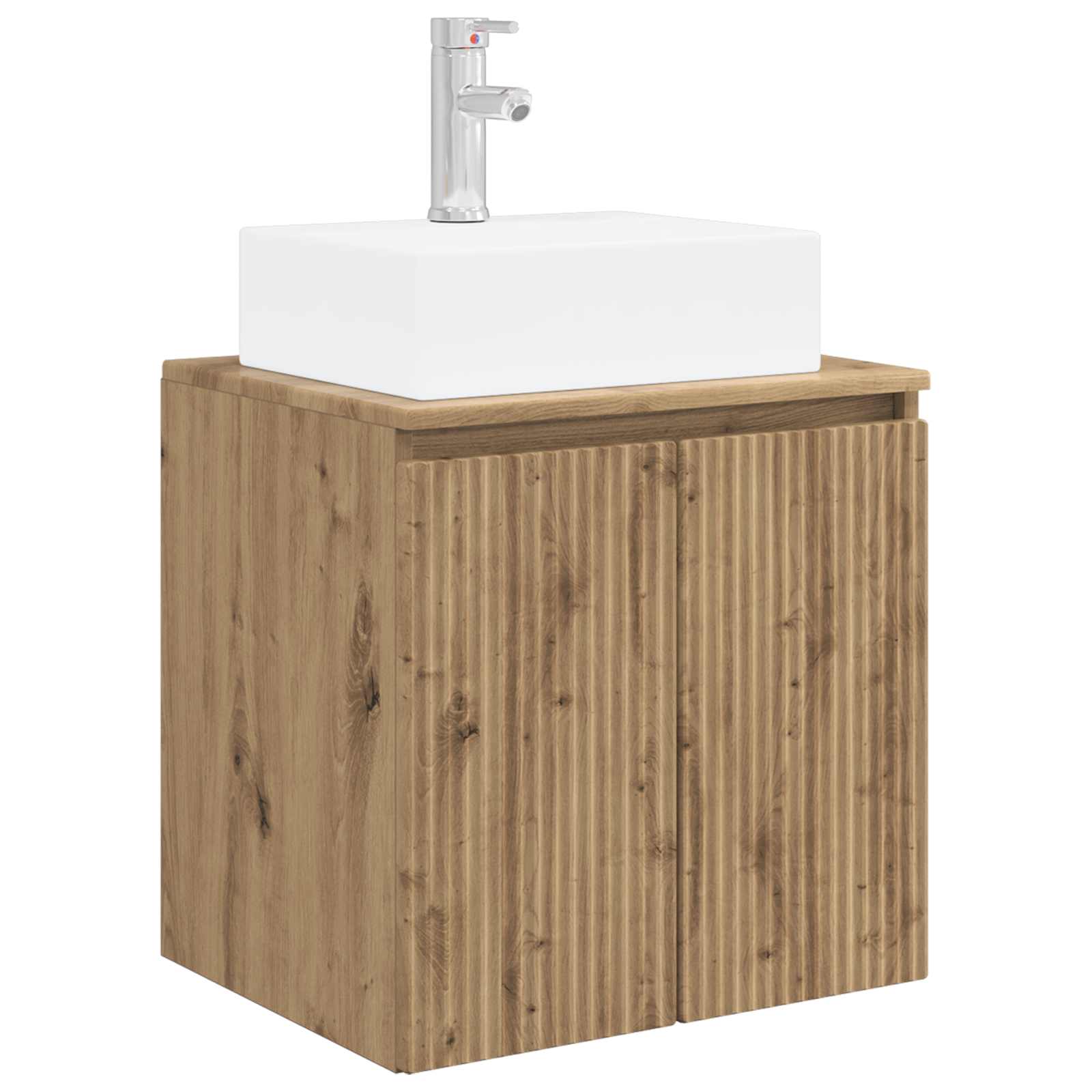 Ensemble d'armoire de salle de bain 3 pc Chêne artisanal