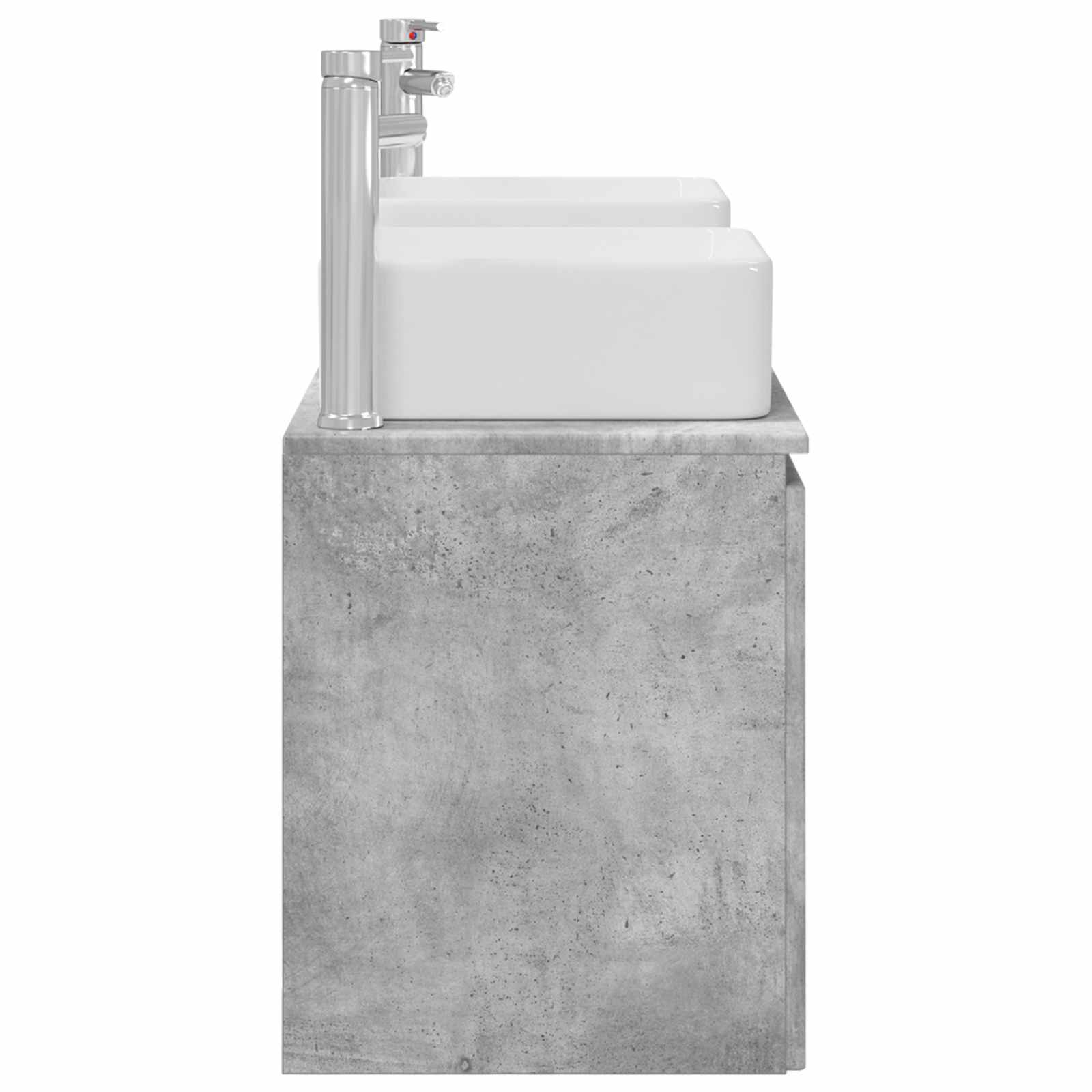 Ensemble d'armoire de salle de bain 3 pc Gris béton