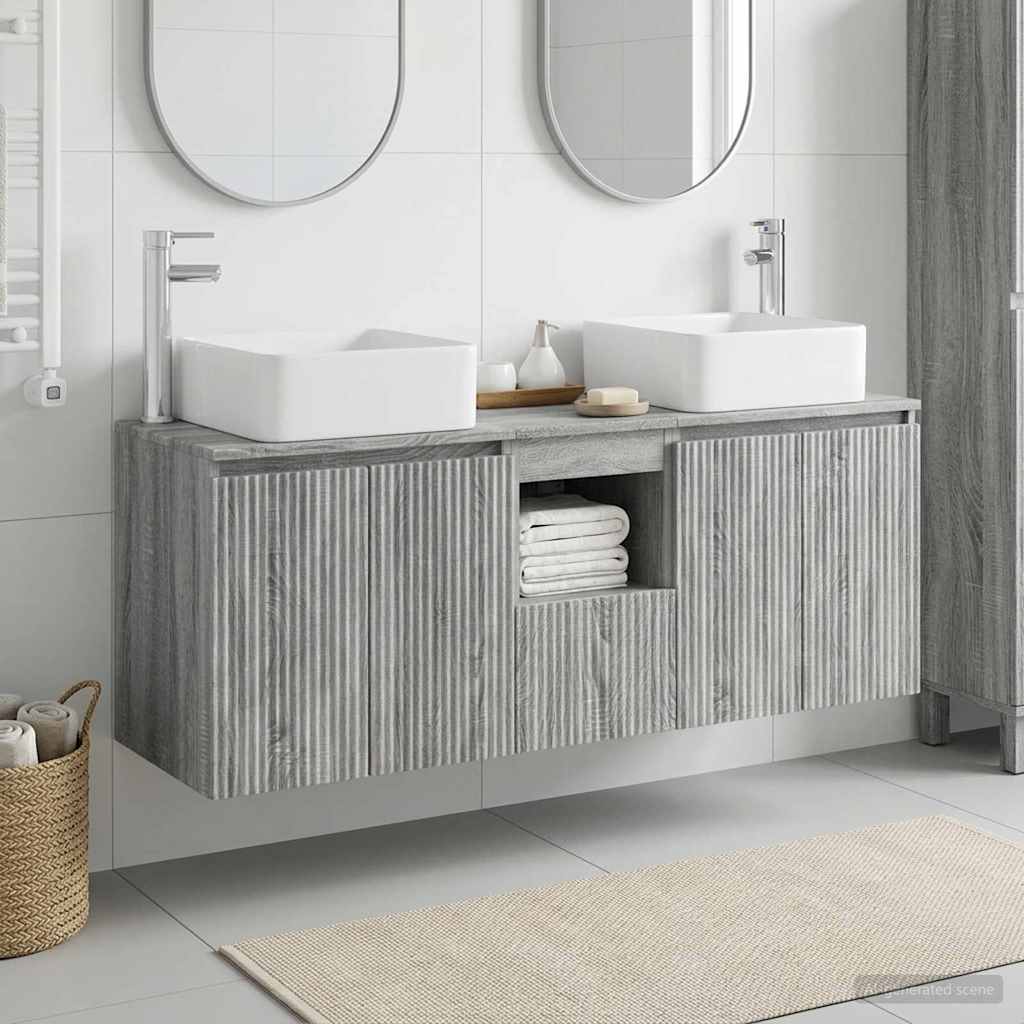 Ensemble d'armoire de salle de bain 3 pc Sonoma gris