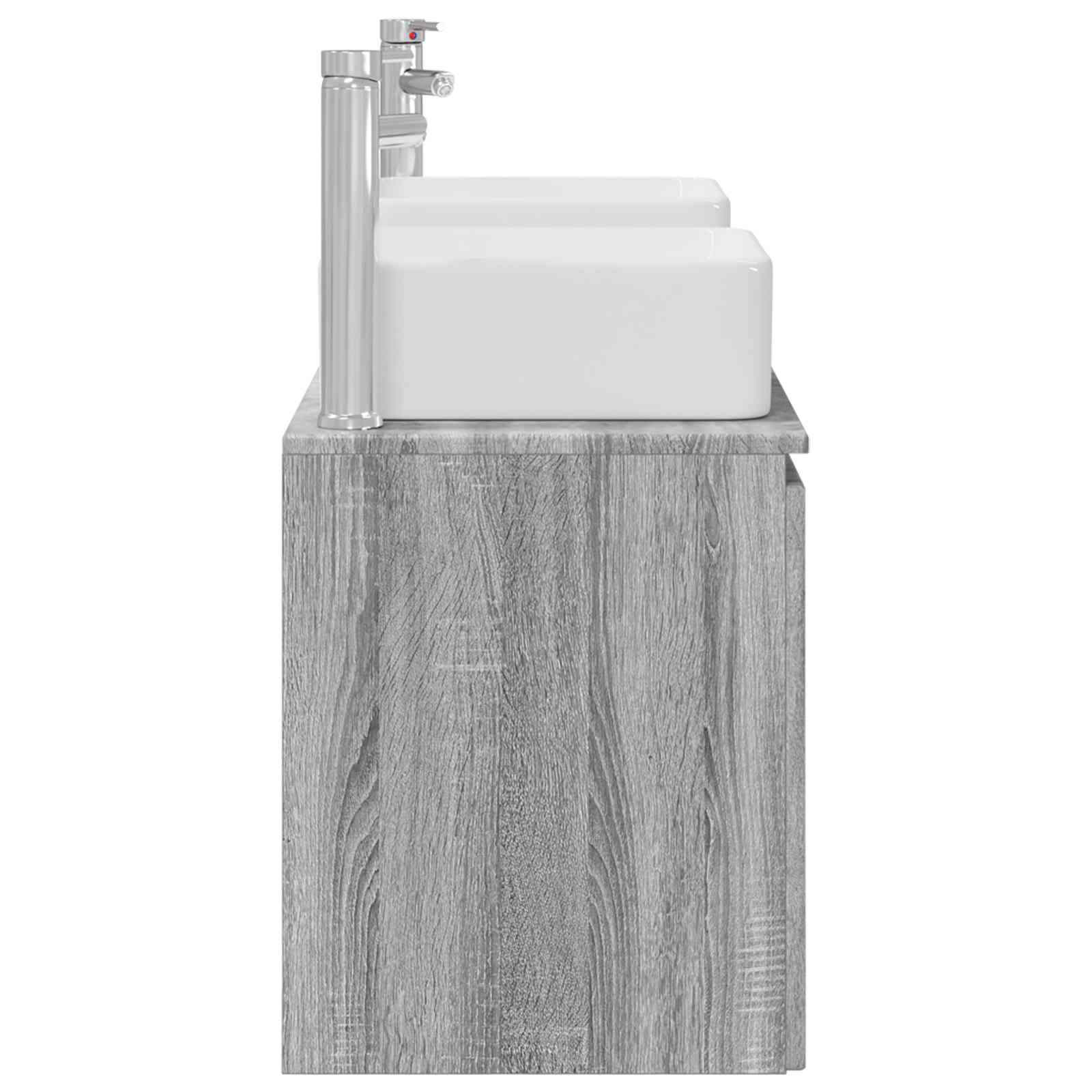 Ensemble d'armoire de salle de bain 3 pc Sonoma gris