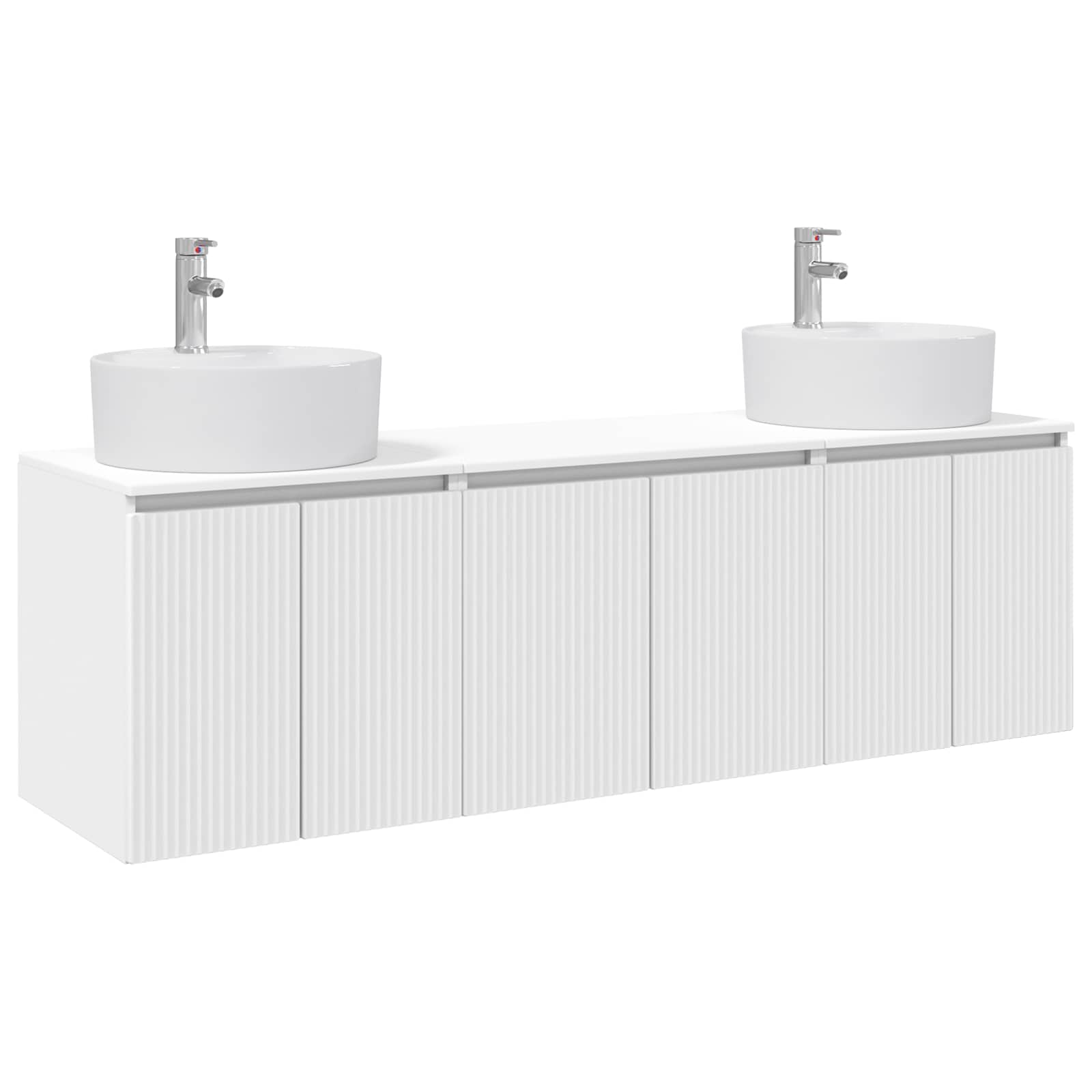 Ensemble d'armoire de salle de bain 3 pc Blanc