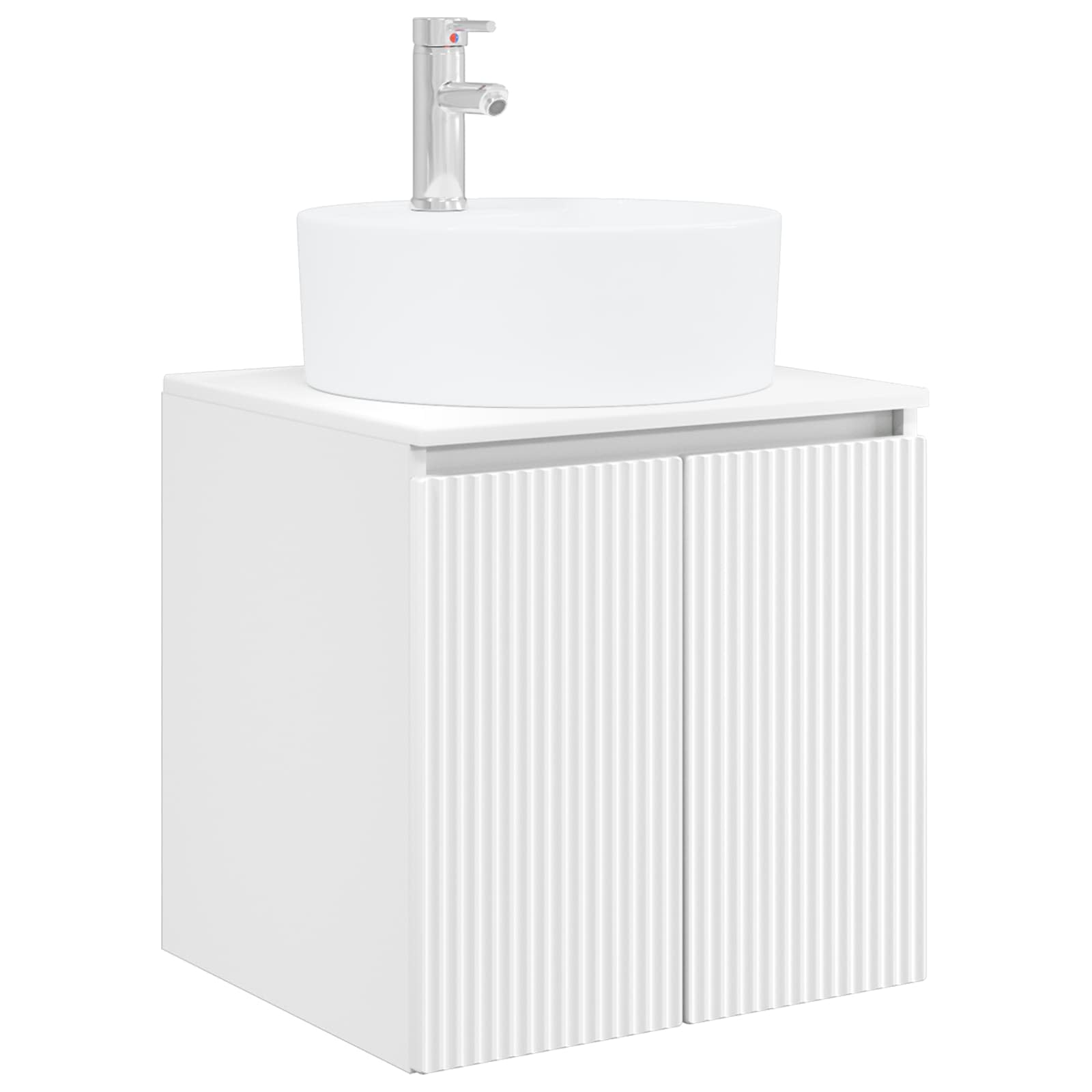 Ensemble d'armoire de salle de bain 3 pc Blanc