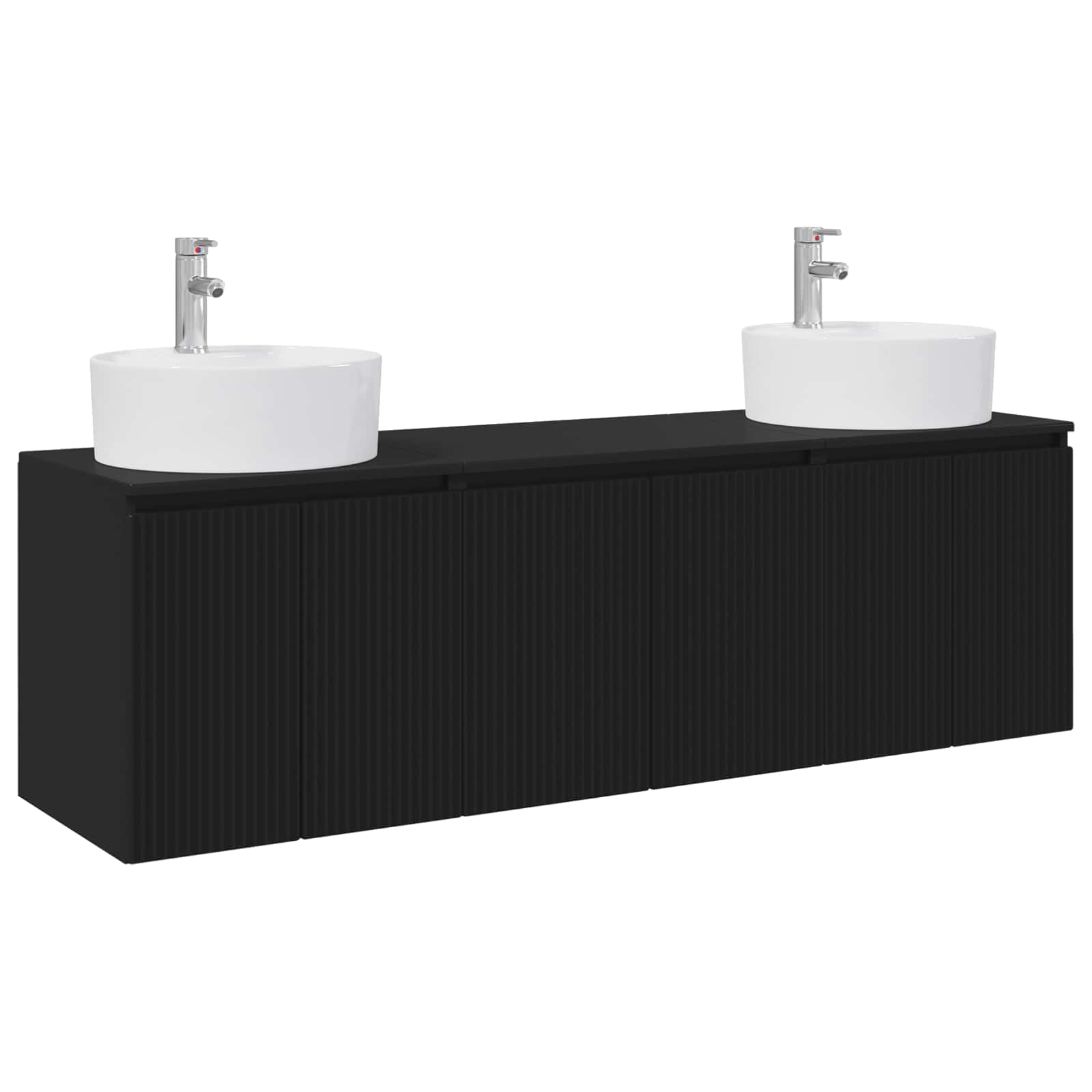 Ensemble d'armoire de salle de bain 3 pc Noir