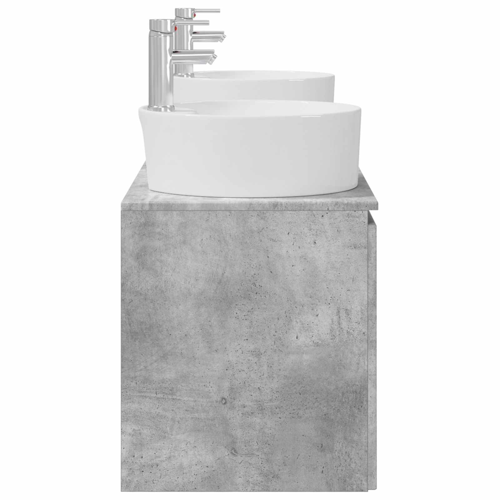 Ensemble d'armoire de salle de bain 3 pc Gris béton