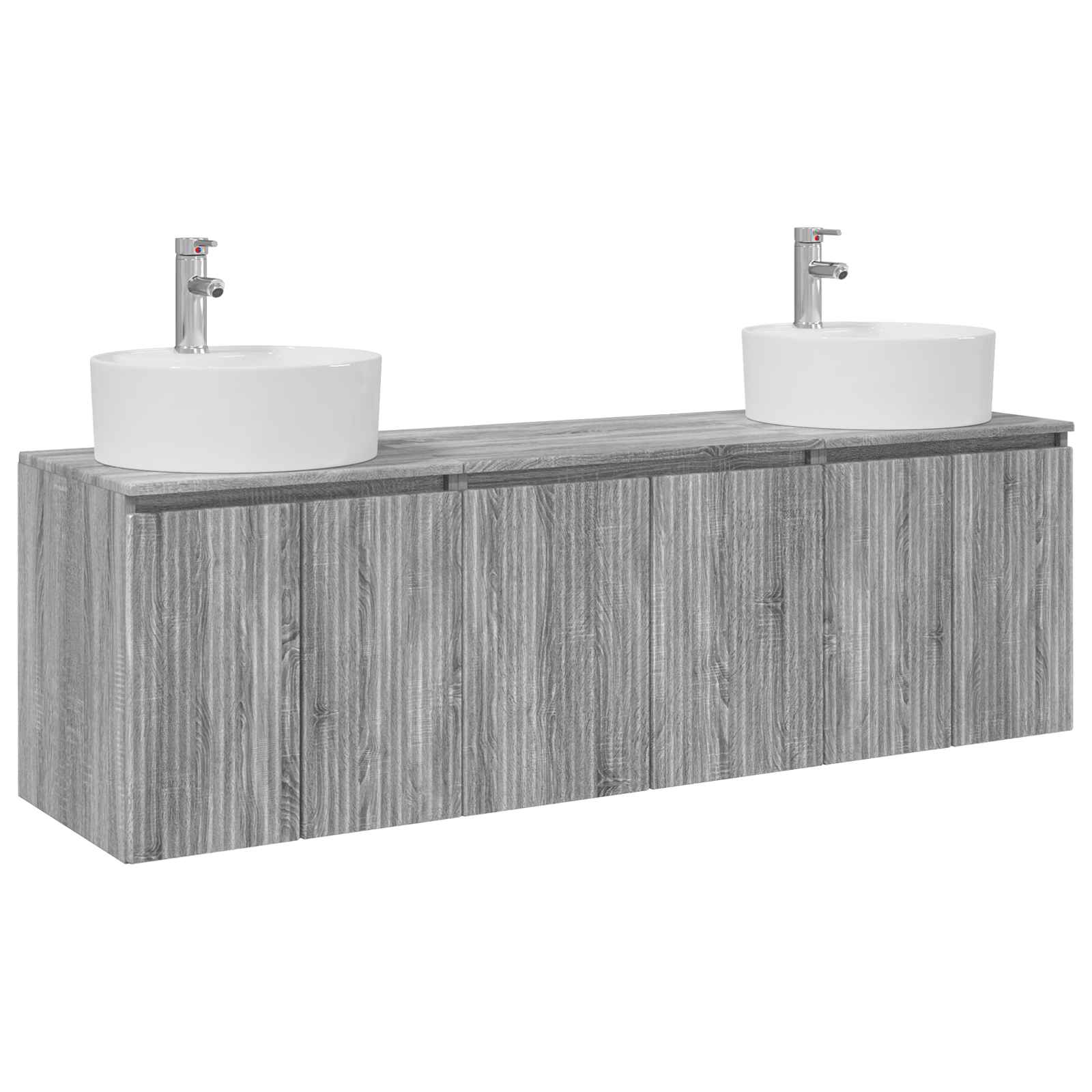 Ensemble d'armoire de salle de bain 3 pc Sonoma gris