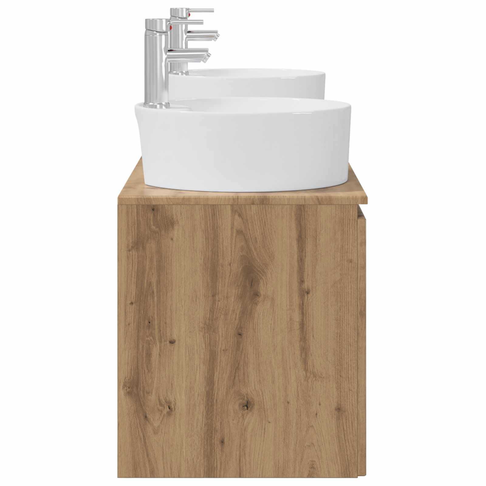 Ensemble d'armoire de salle de bain 3 pc Chêne artisanal