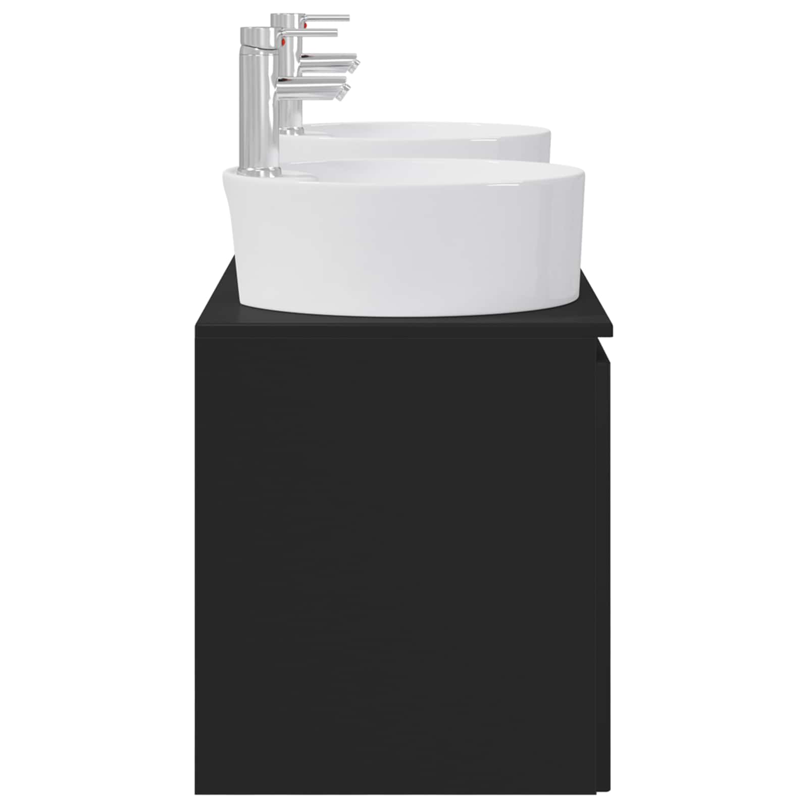 Ensemble d'armoire de salle de bain 3 pc Noir