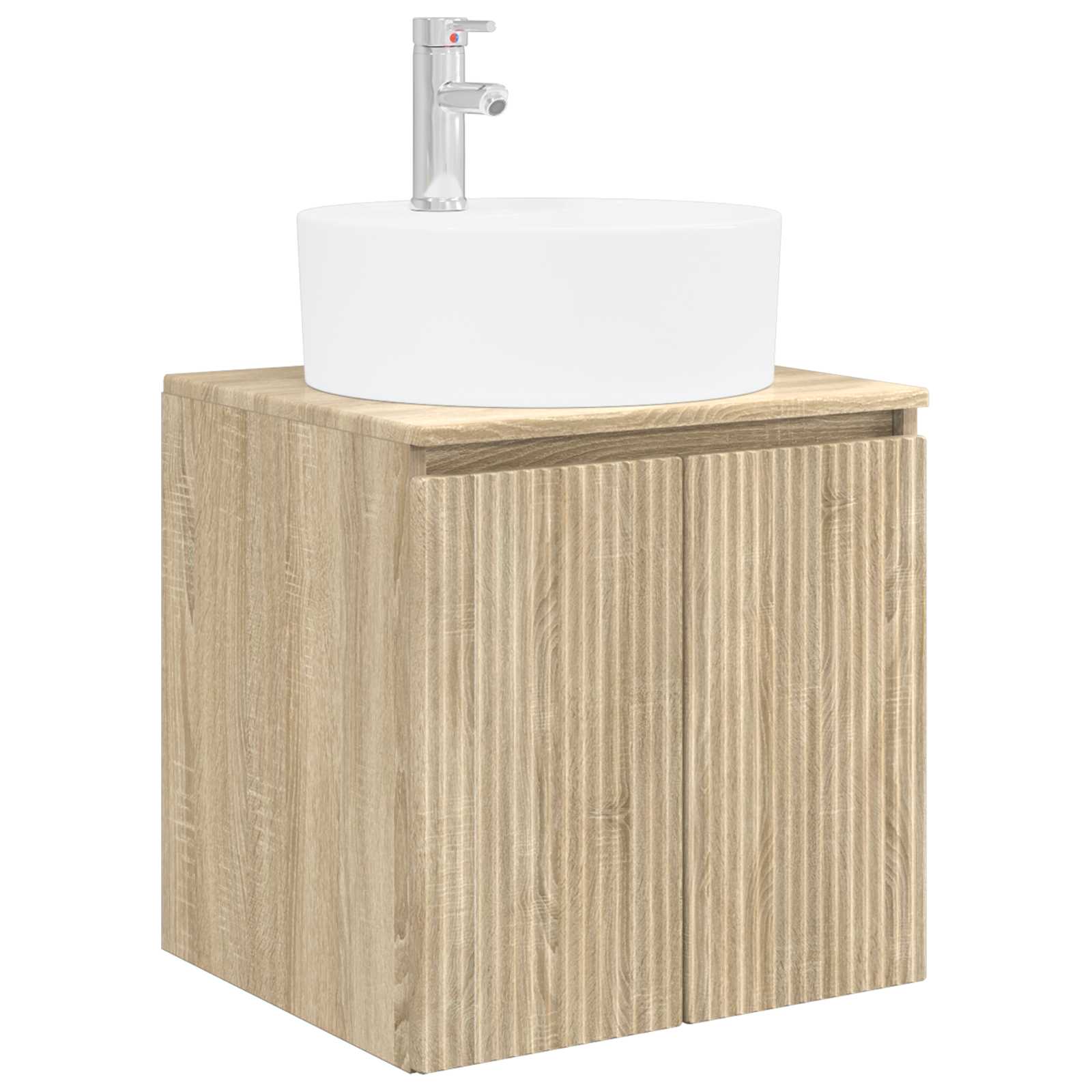 Ensemble d'armoire de salle de bain 3 pc Chêne Sonoma