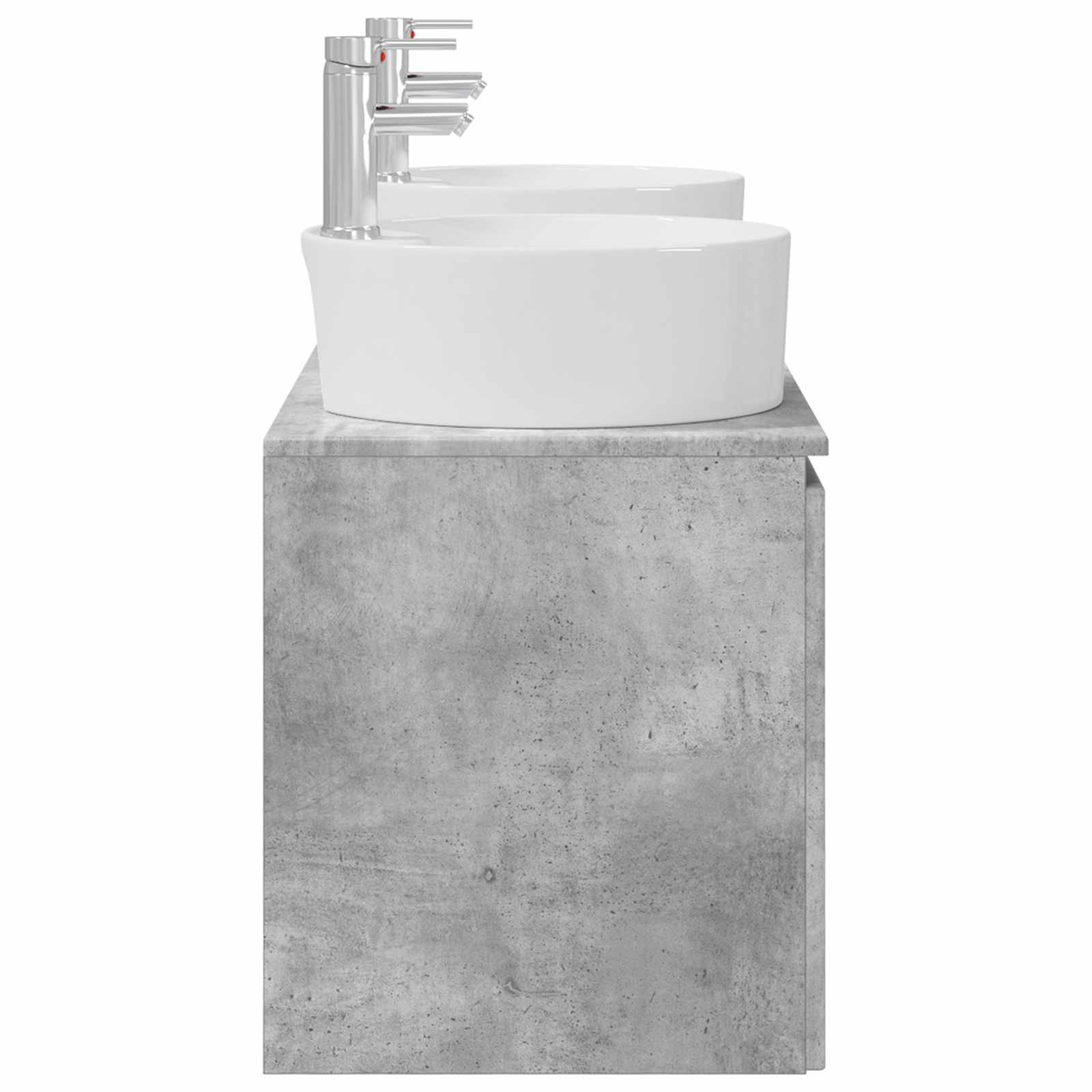 Ensemble d'armoire de salle de bain 3 pc Gris béton