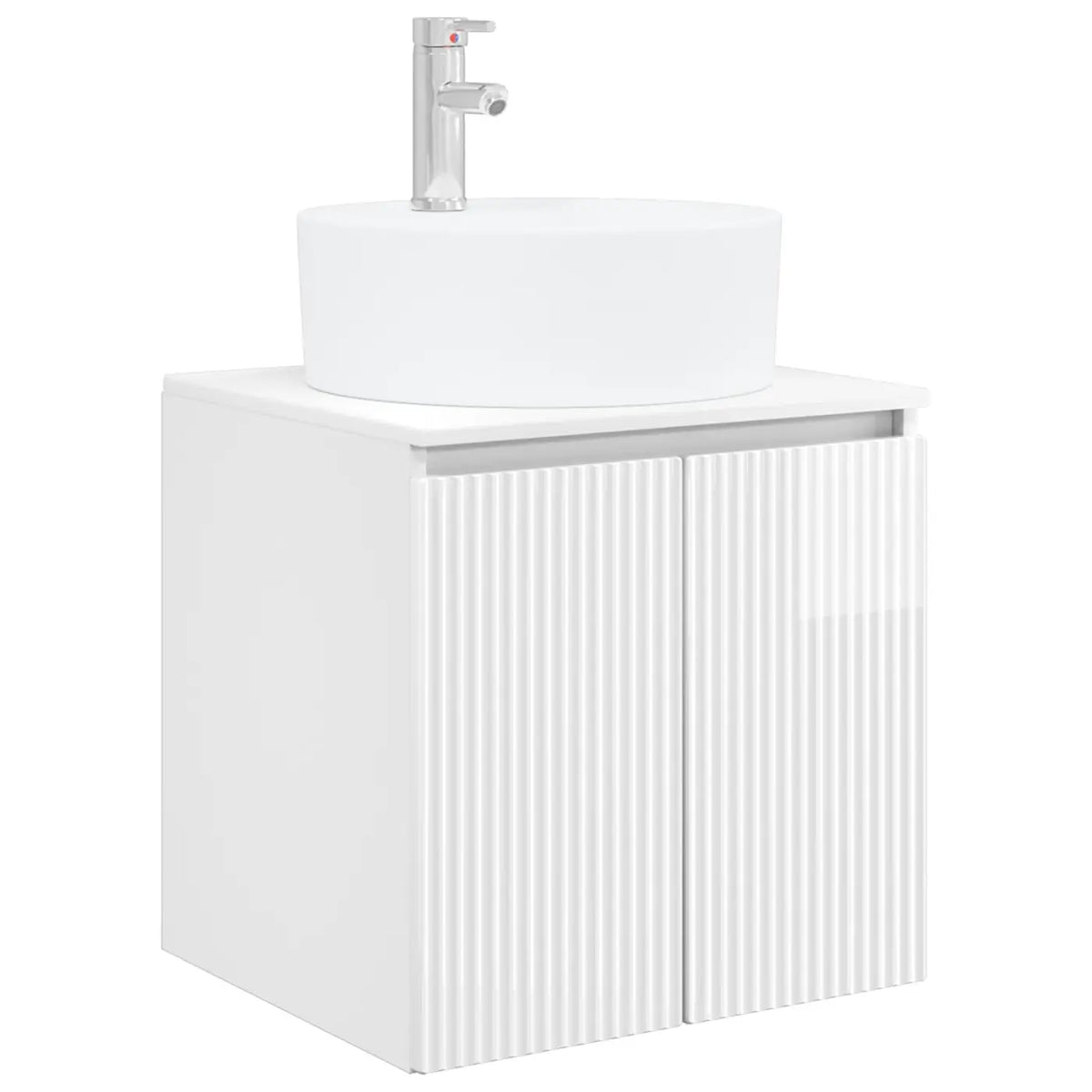 Ensemble d’armoire de salle de bain 3 pc Blanc brillant - XIOS