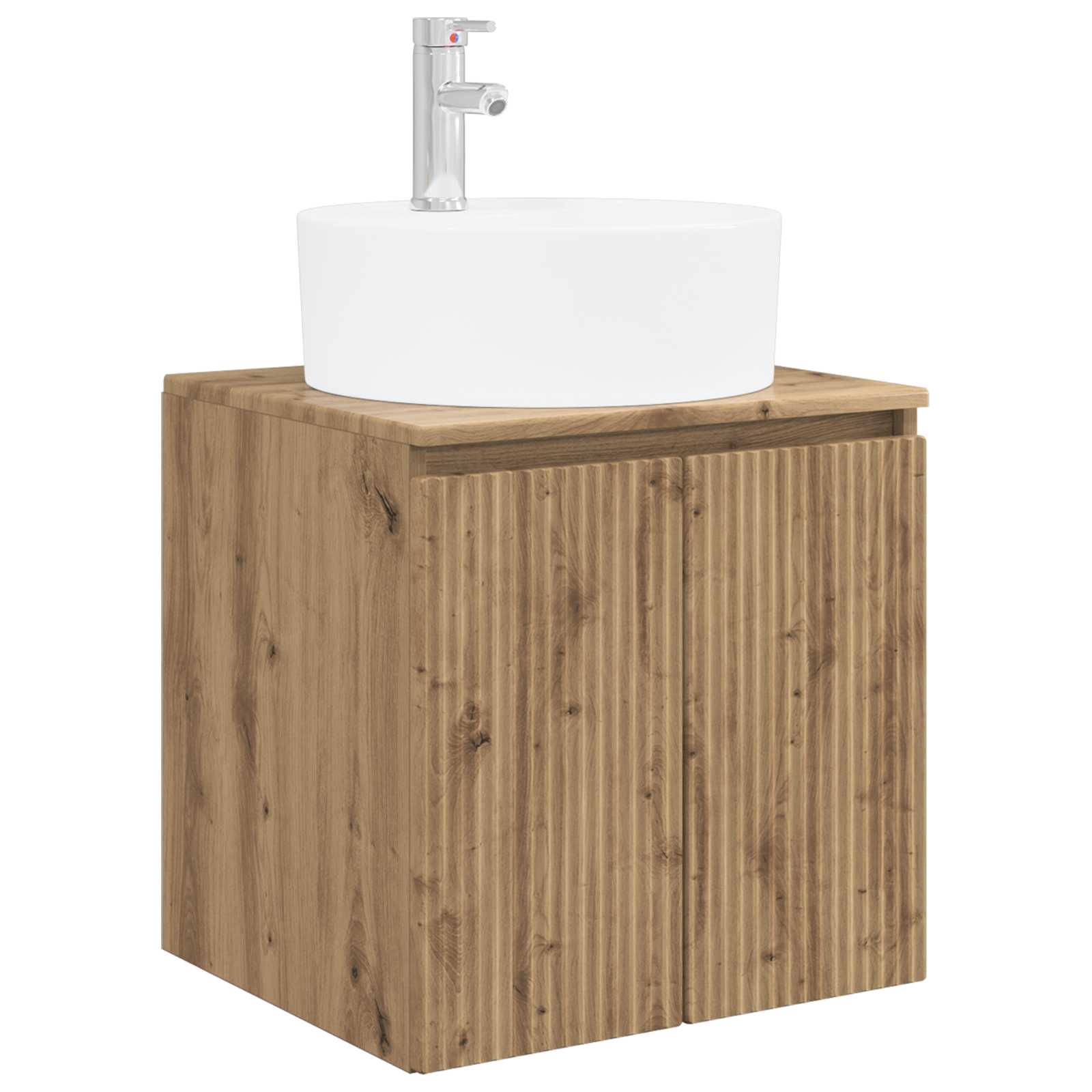 Ensemble d'armoire de salle de bain 3 pc Chêne artisanal