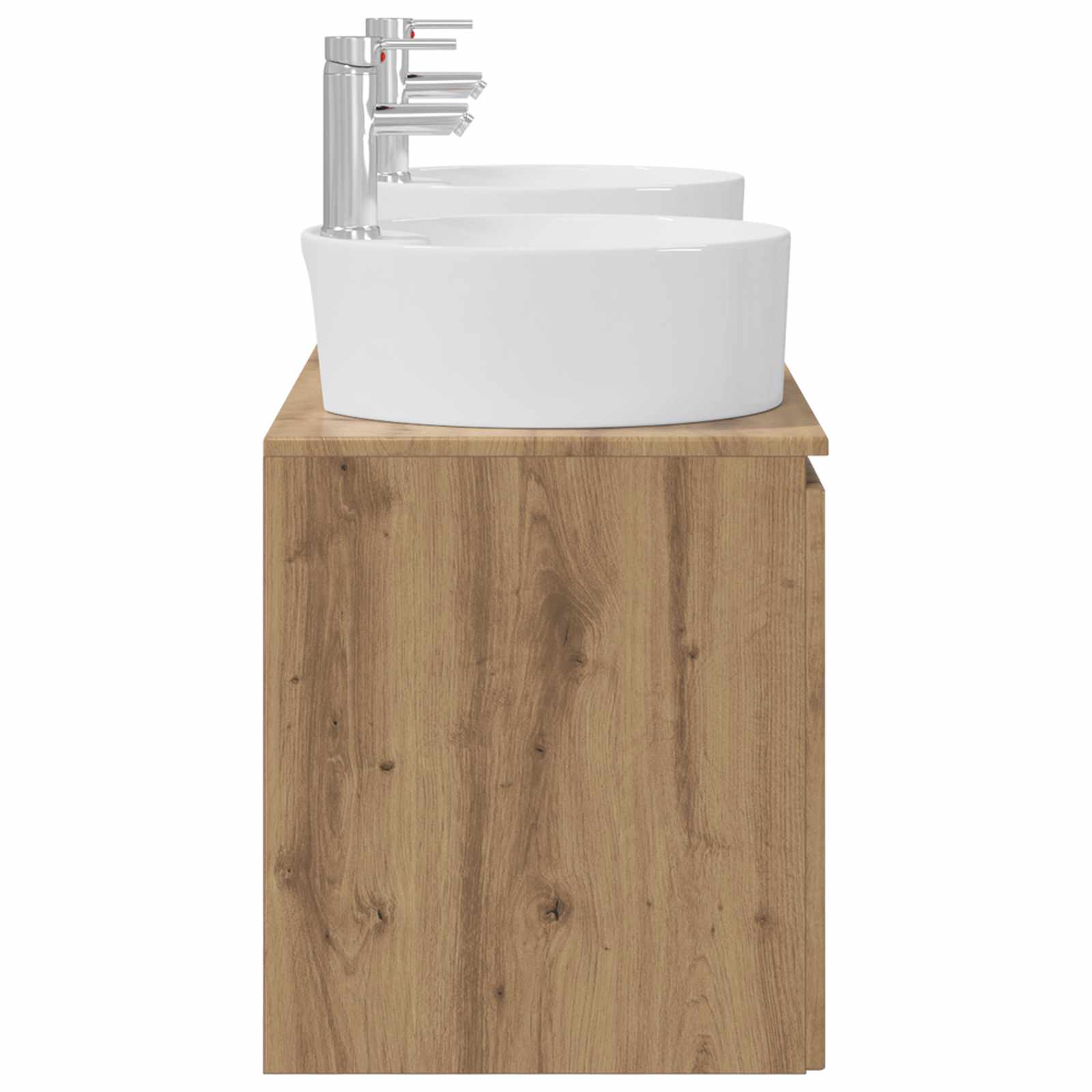 Ensemble d'armoire de salle de bain 3 pc Chêne artisanal