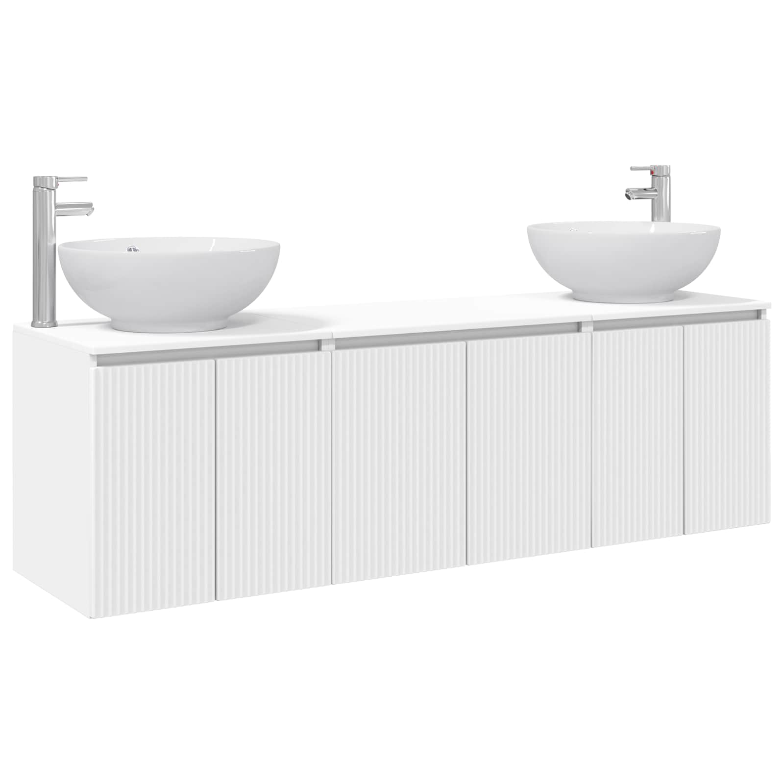 Ensemble d'armoire de salle de bain 3 pc Blanc