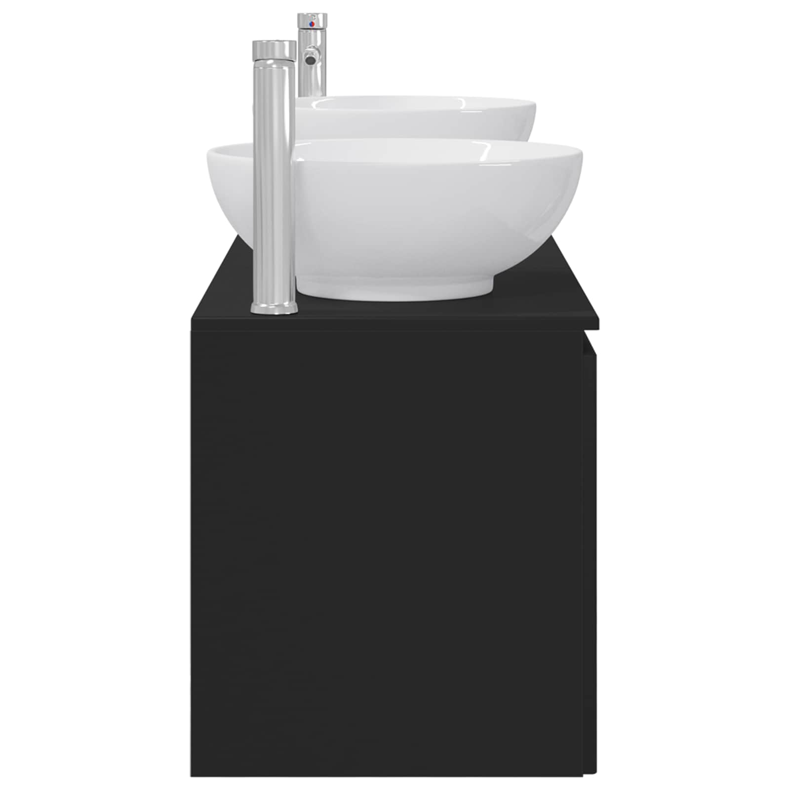 Ensemble d'armoire de salle de bain 3 pc Noir