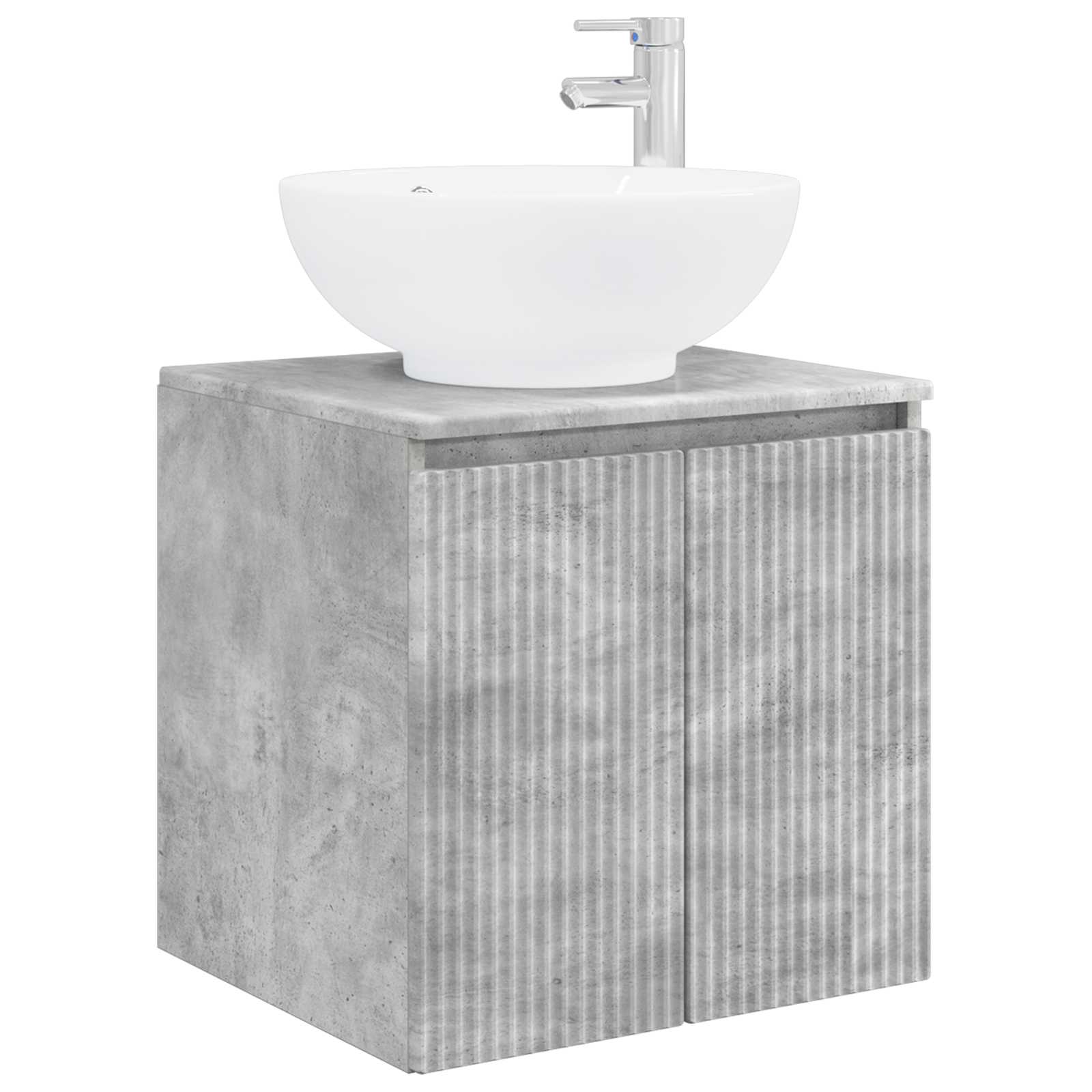Ensemble d'armoire de salle de bain 3 pc Gris béton