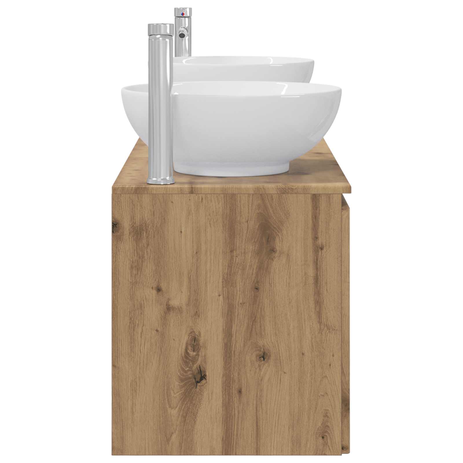 Ensemble d'armoire de salle de bain 3 pc Chêne artisanal