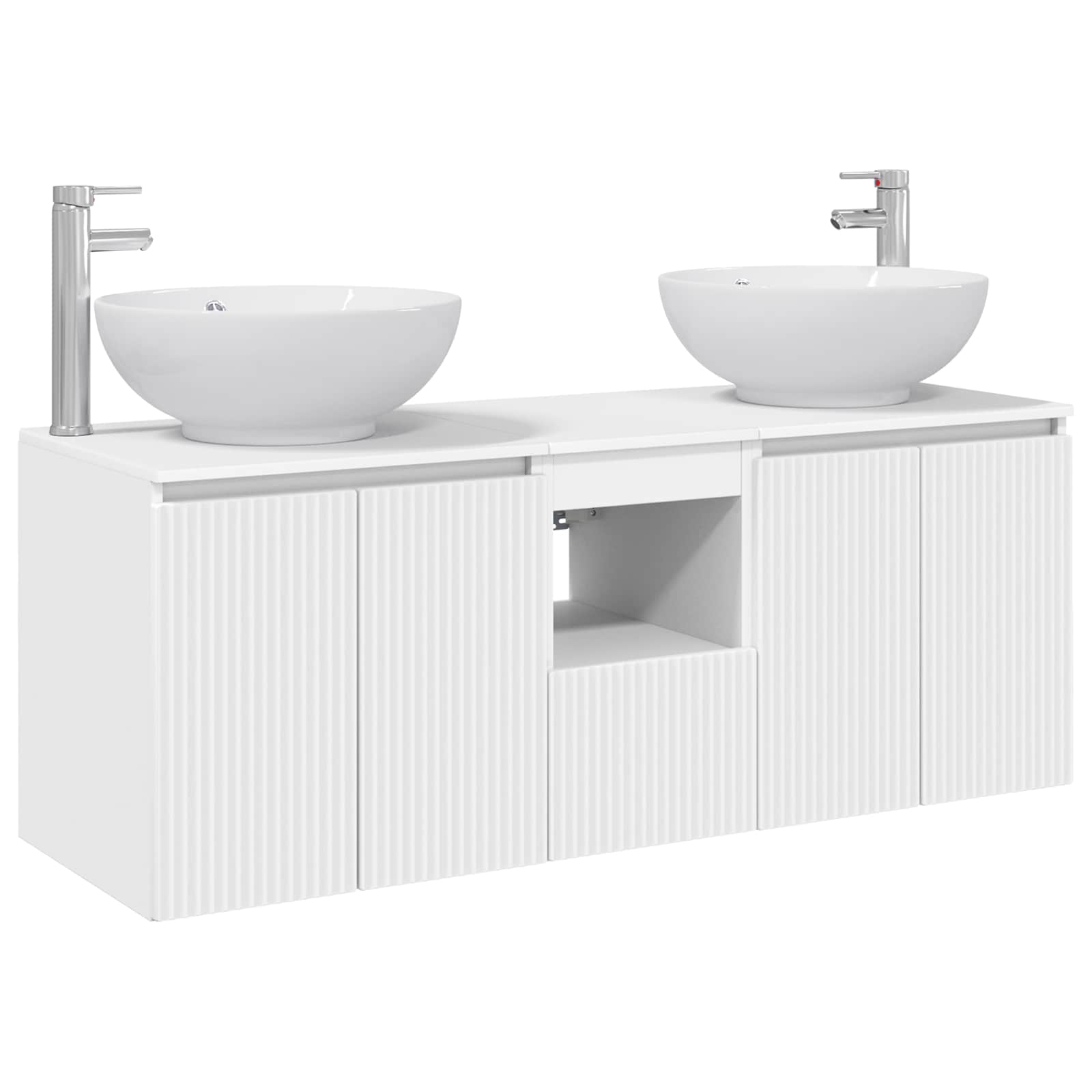Ensemble d'armoire de salle de bain 3 pc Blanc