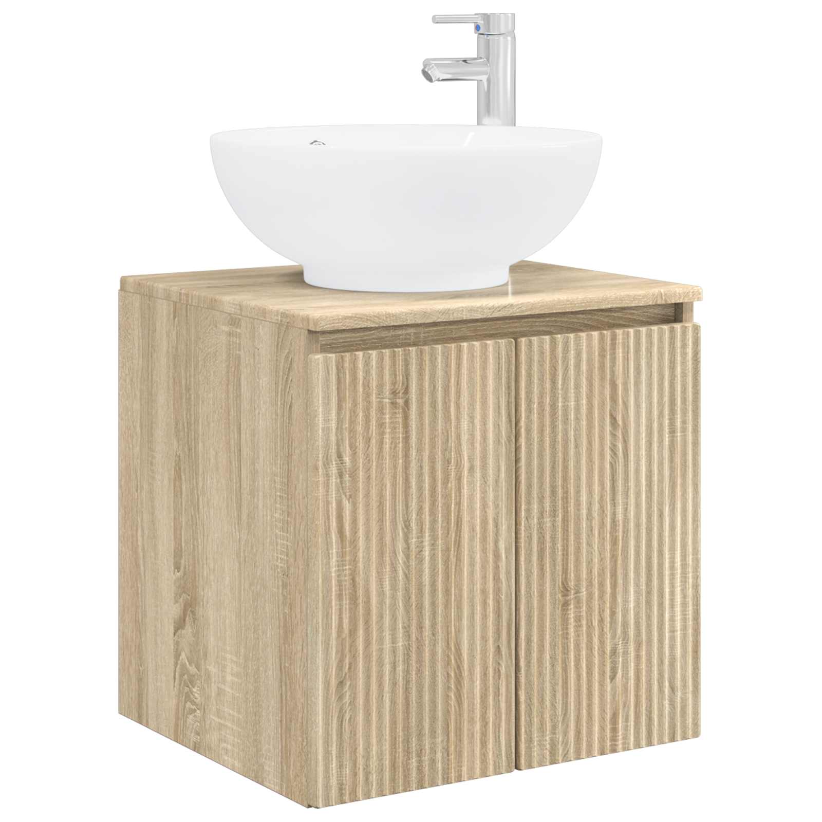 Ensemble d'armoire de salle de bain 3 pc Chêne Sonoma
