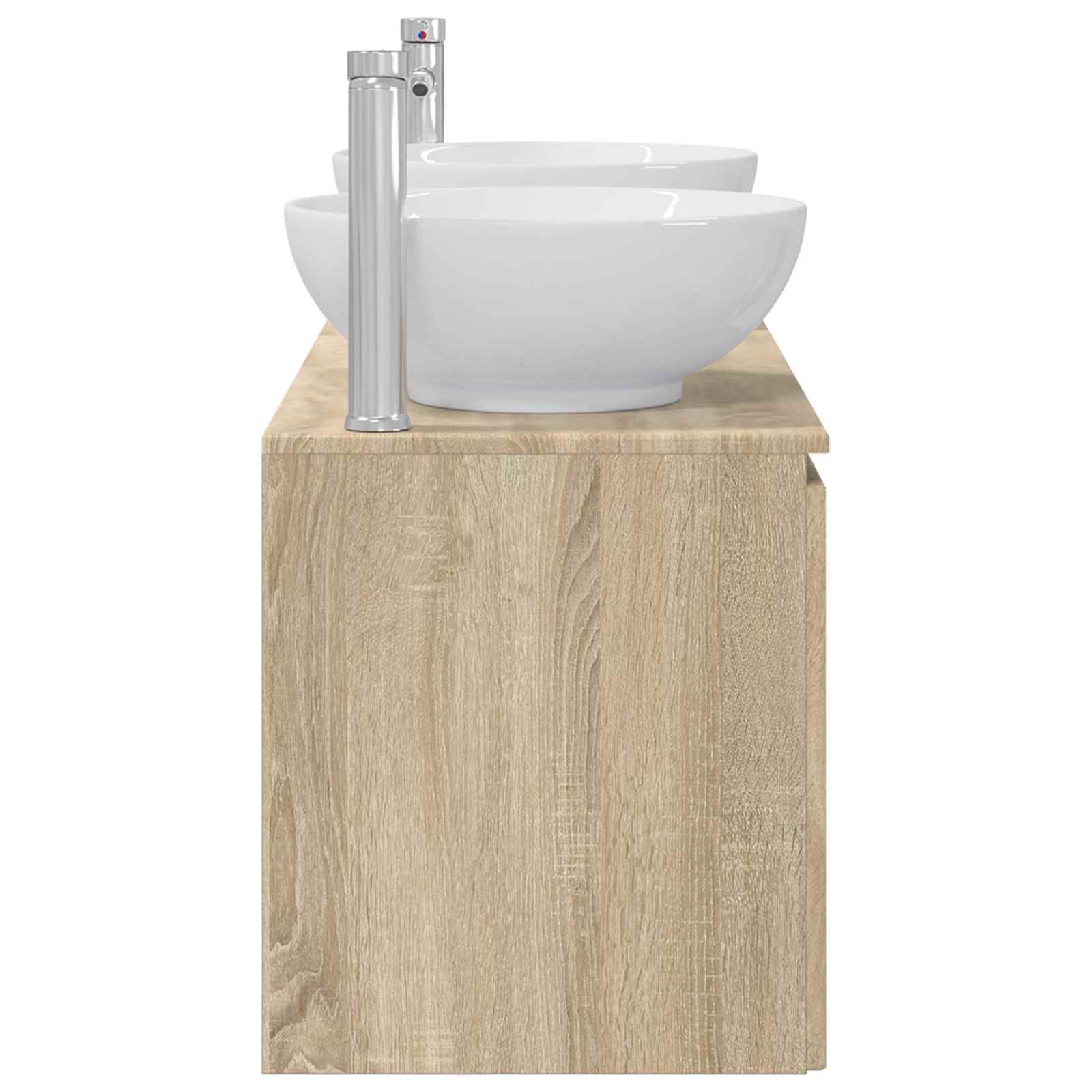 Ensemble d'armoire de salle de bain 3 pc Chêne Sonoma