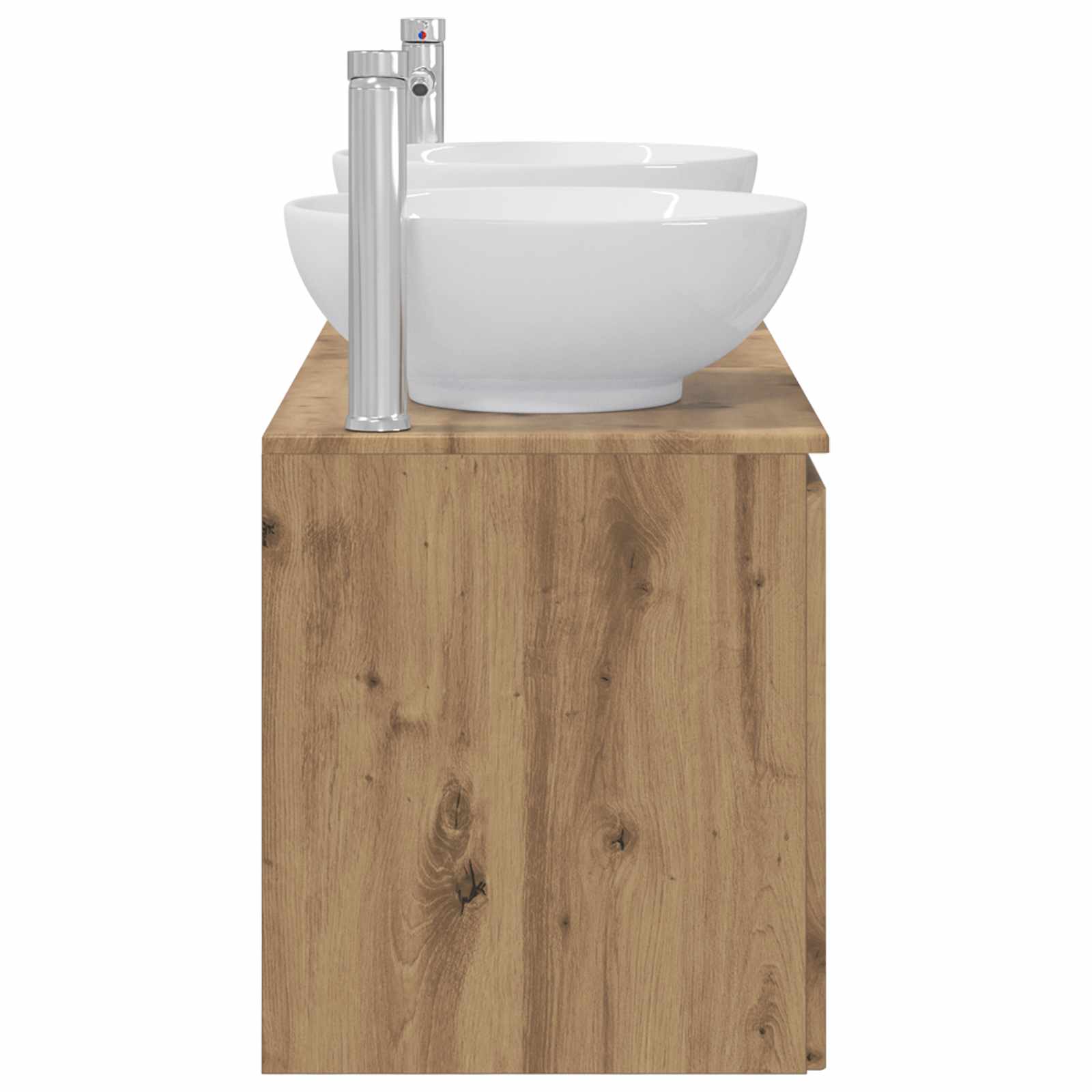 Ensemble d'armoire de salle de bain 3 pc Chêne artisanal