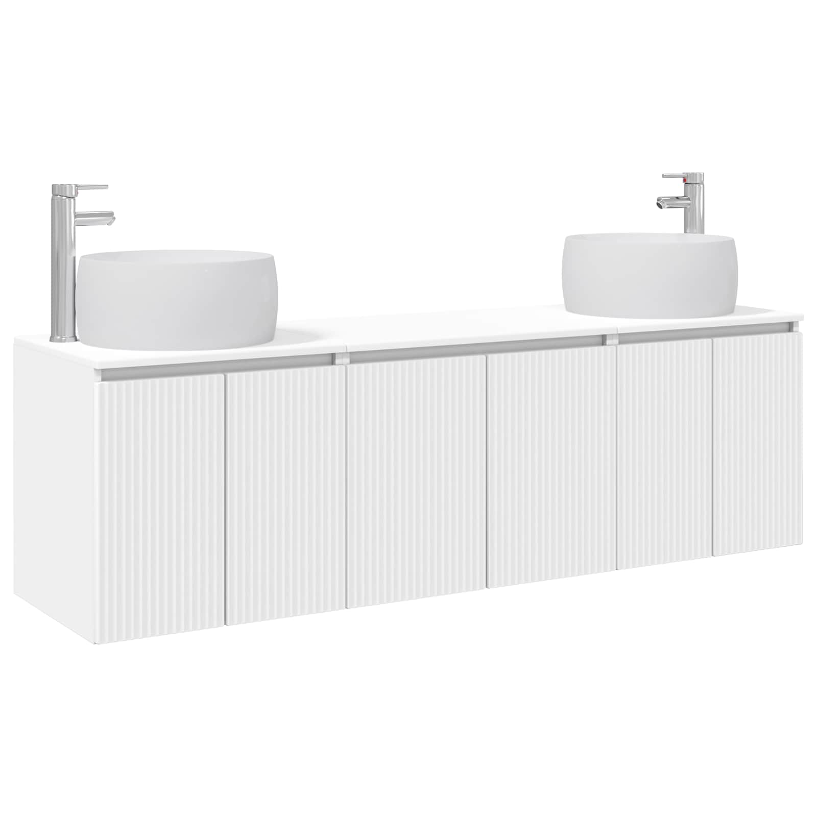 Ensemble d'armoire de salle de bain 3 pc Blanc