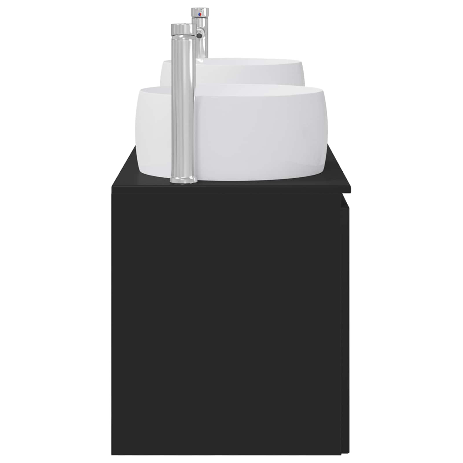 Ensemble d'armoire de salle de bain 3 pc Noir