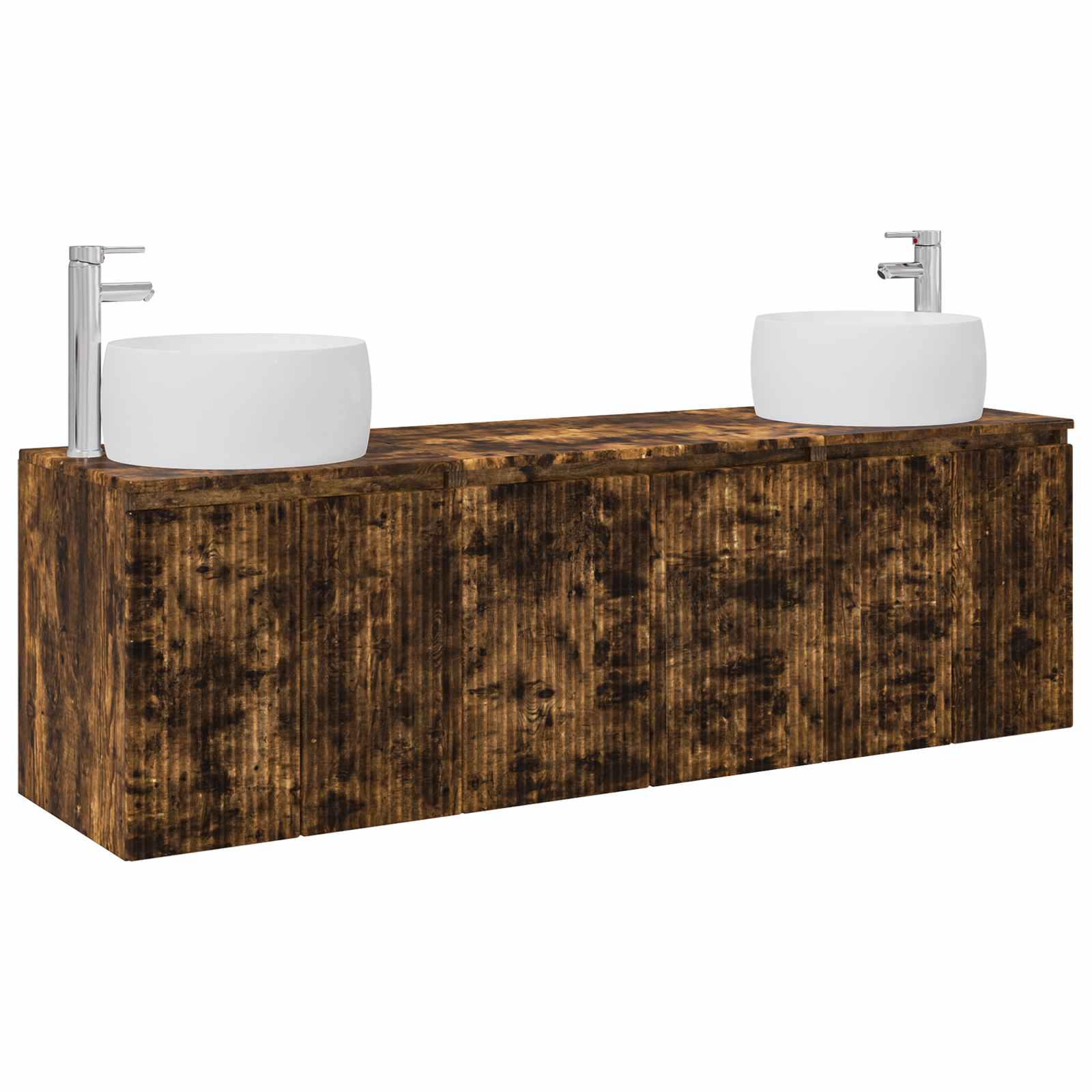 Ensemble d'armoire de salle de bain 3 pc Chêne fumé