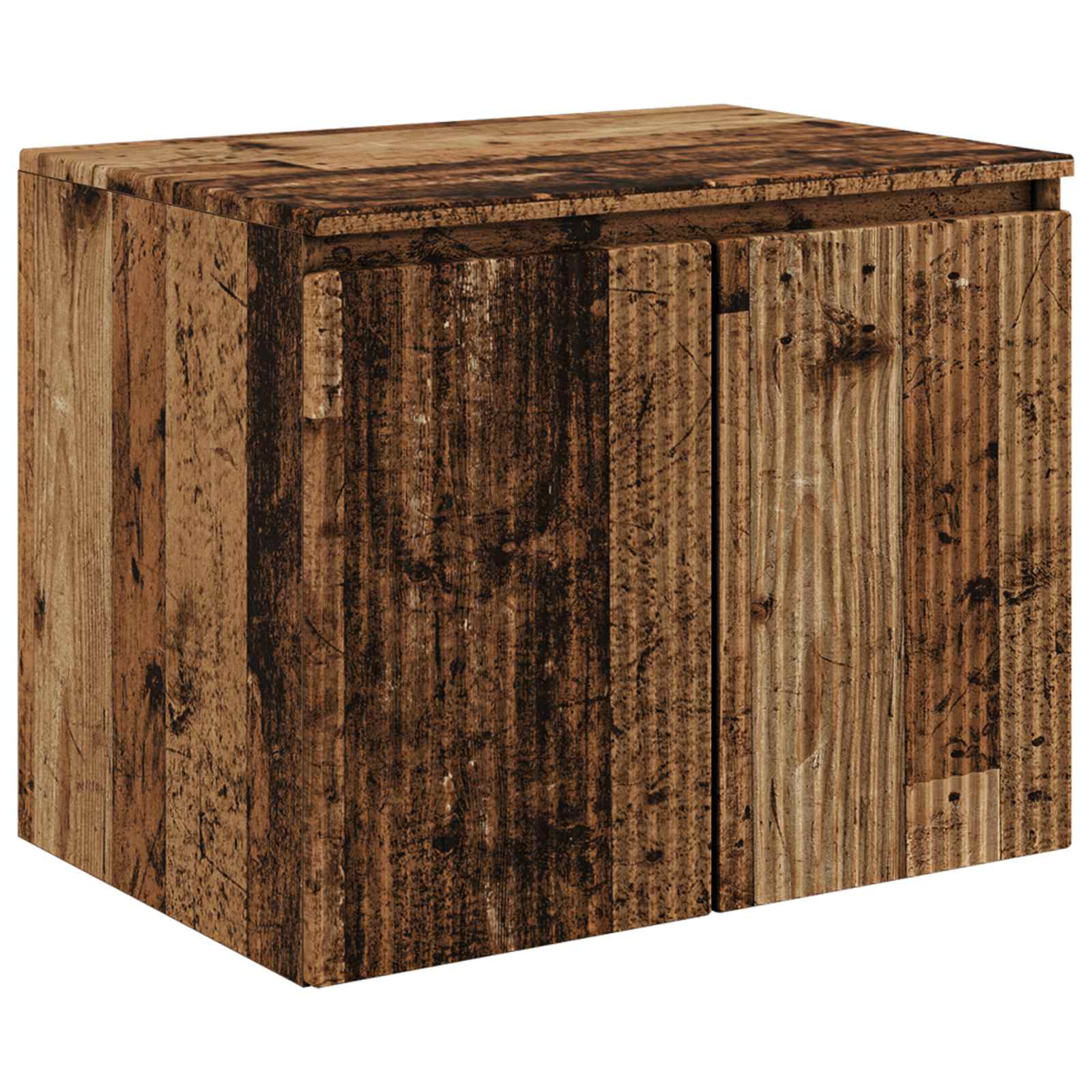 Ensemble d'armoire de salle de bain 3 pc Bois ancien