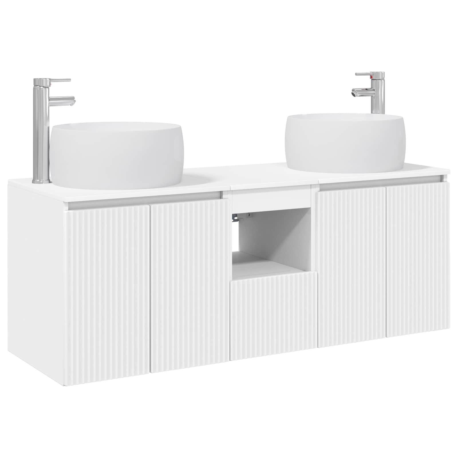 Ensemble d'armoire de salle de bain 3 pc Blanc