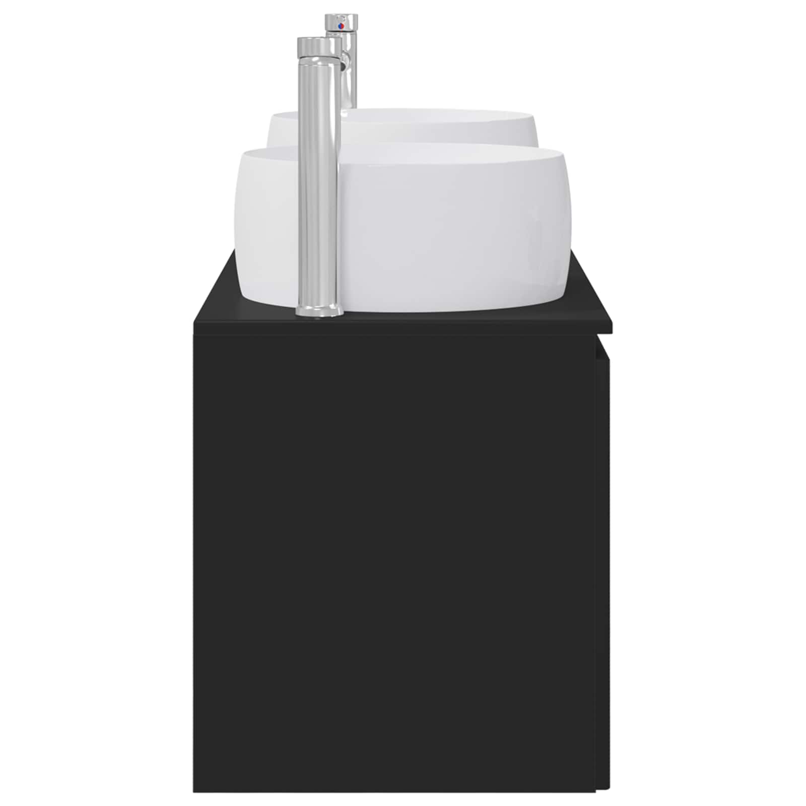 Ensemble d'armoire de salle de bain 3 pc Noir