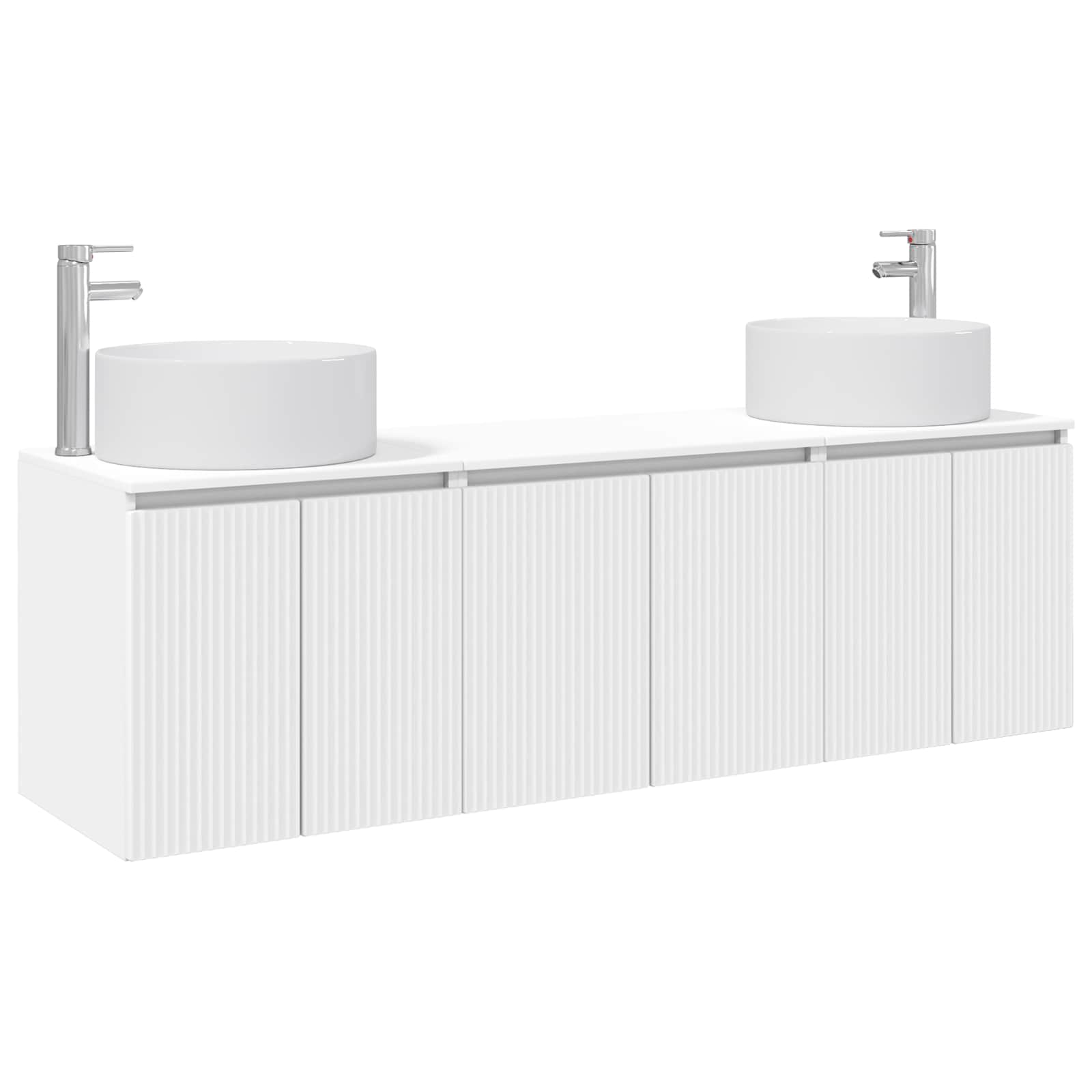 Ensemble d'armoire de salle de bain 3 pc Blanc