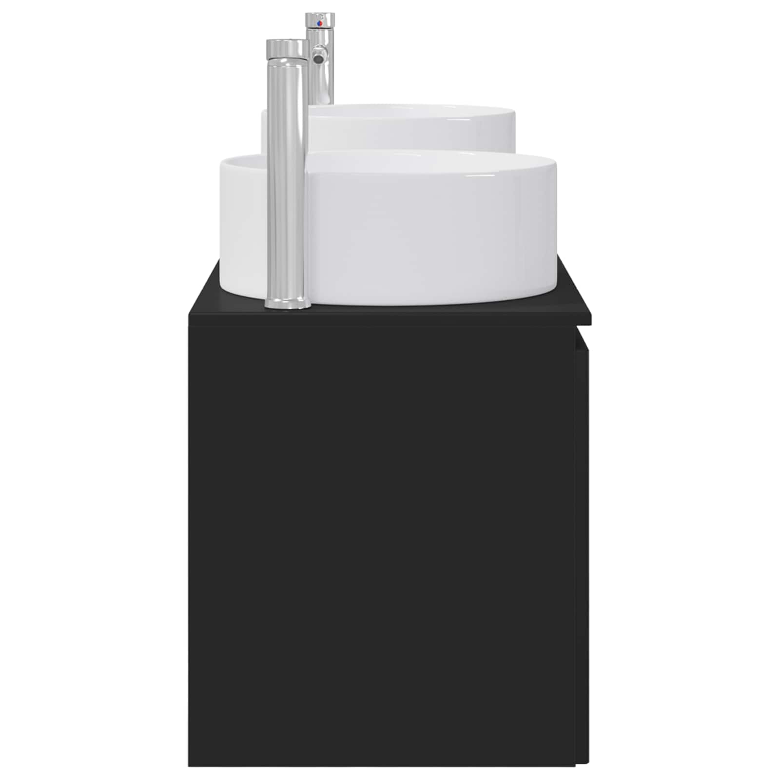 Ensemble d'armoire de salle de bain 3 pc Noir