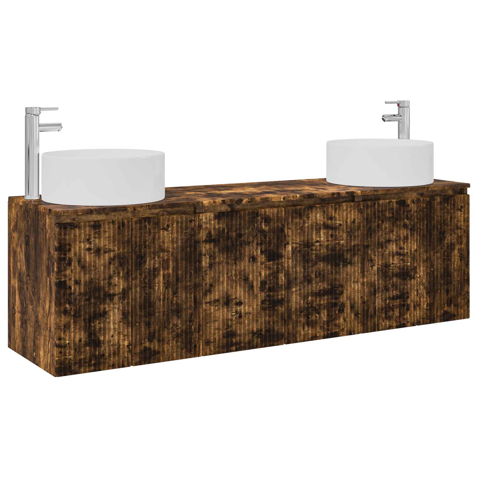 Ensemble d'armoire de salle de bain 3 pc Chêne fumé