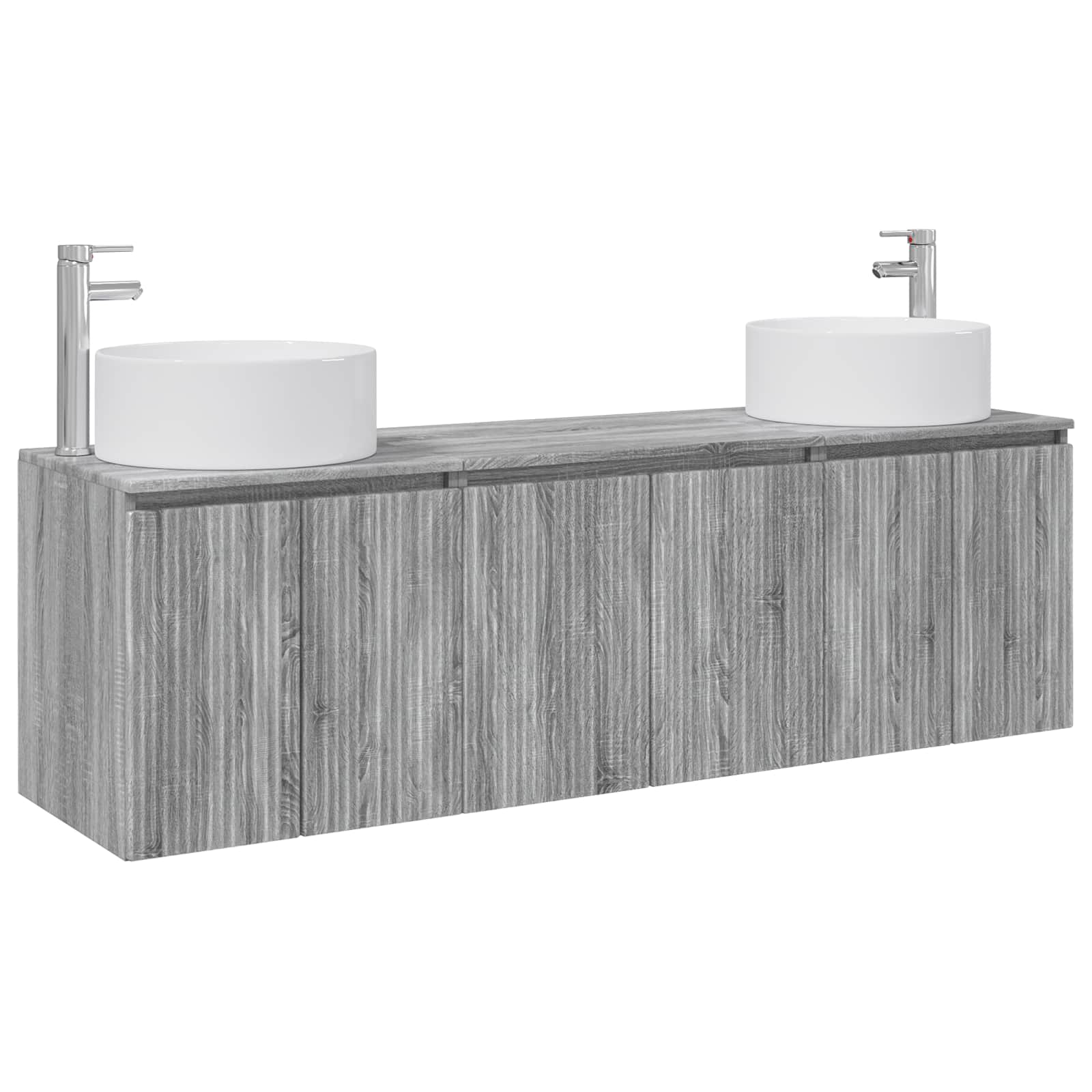 Ensemble d'armoire de salle de bain 3 pc Sonoma gris