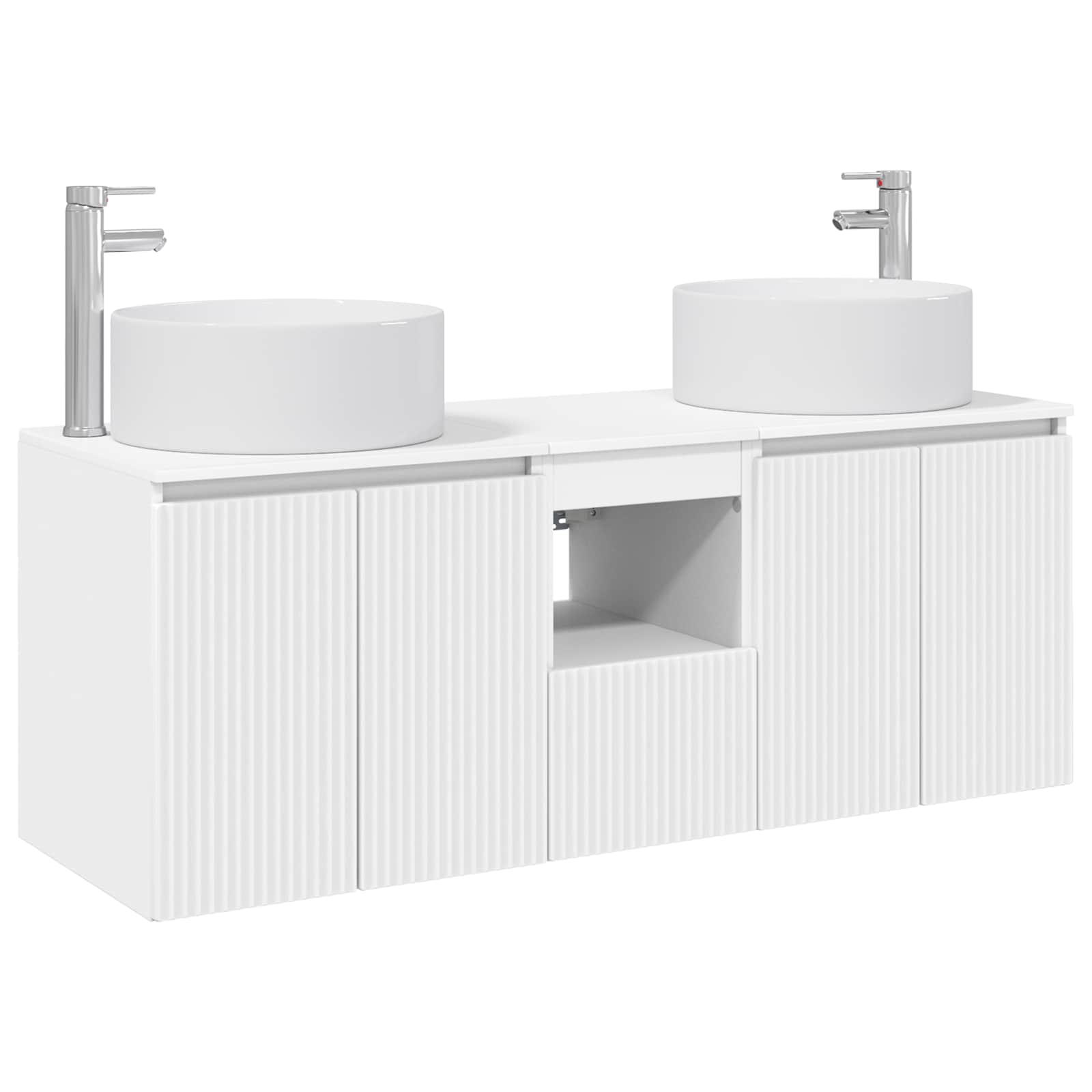 Ensemble d'armoire de salle de bain 3 pc Blanc