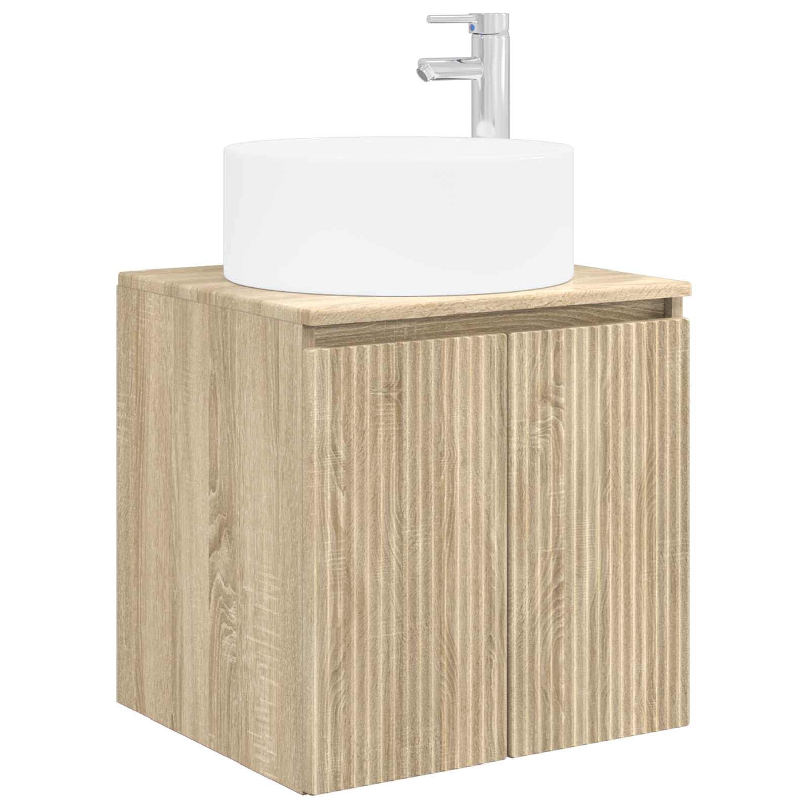 Ensemble d'armoire de salle de bain 3 pc Chêne Sonoma