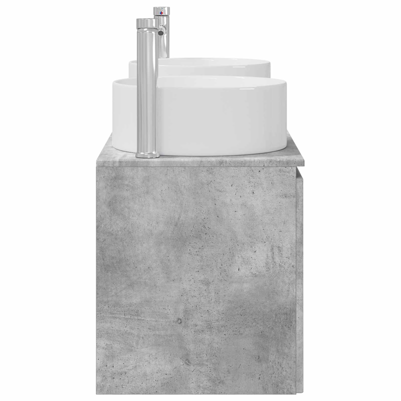 Ensemble d'armoire de salle de bain 3 pc Gris béton