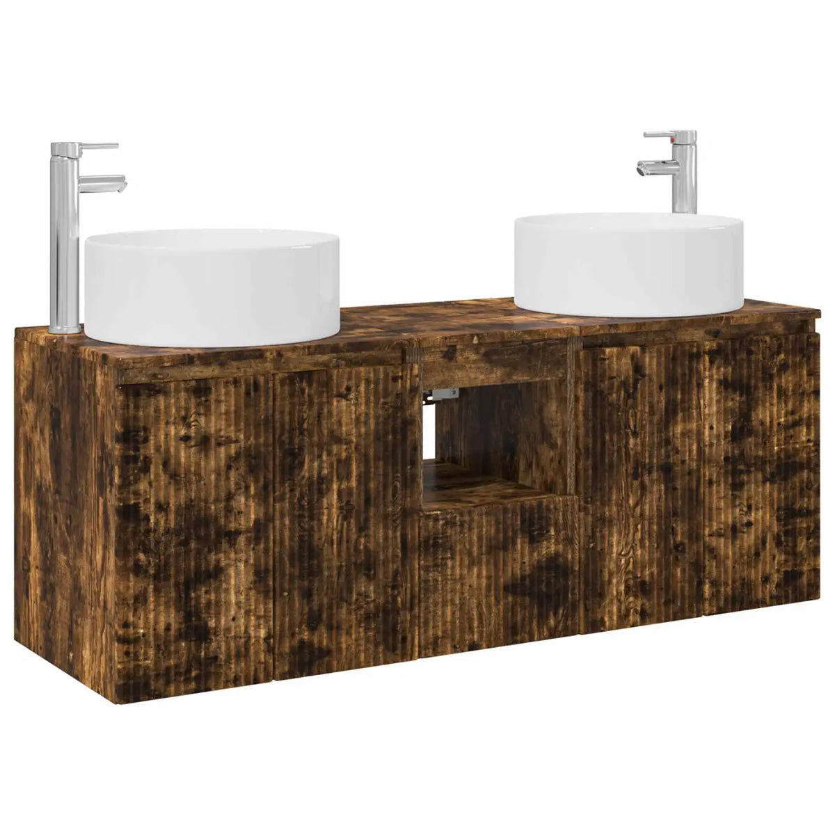 Ensemble d’armoire de salle de bain 3 pc Chêne fumé - XIOS