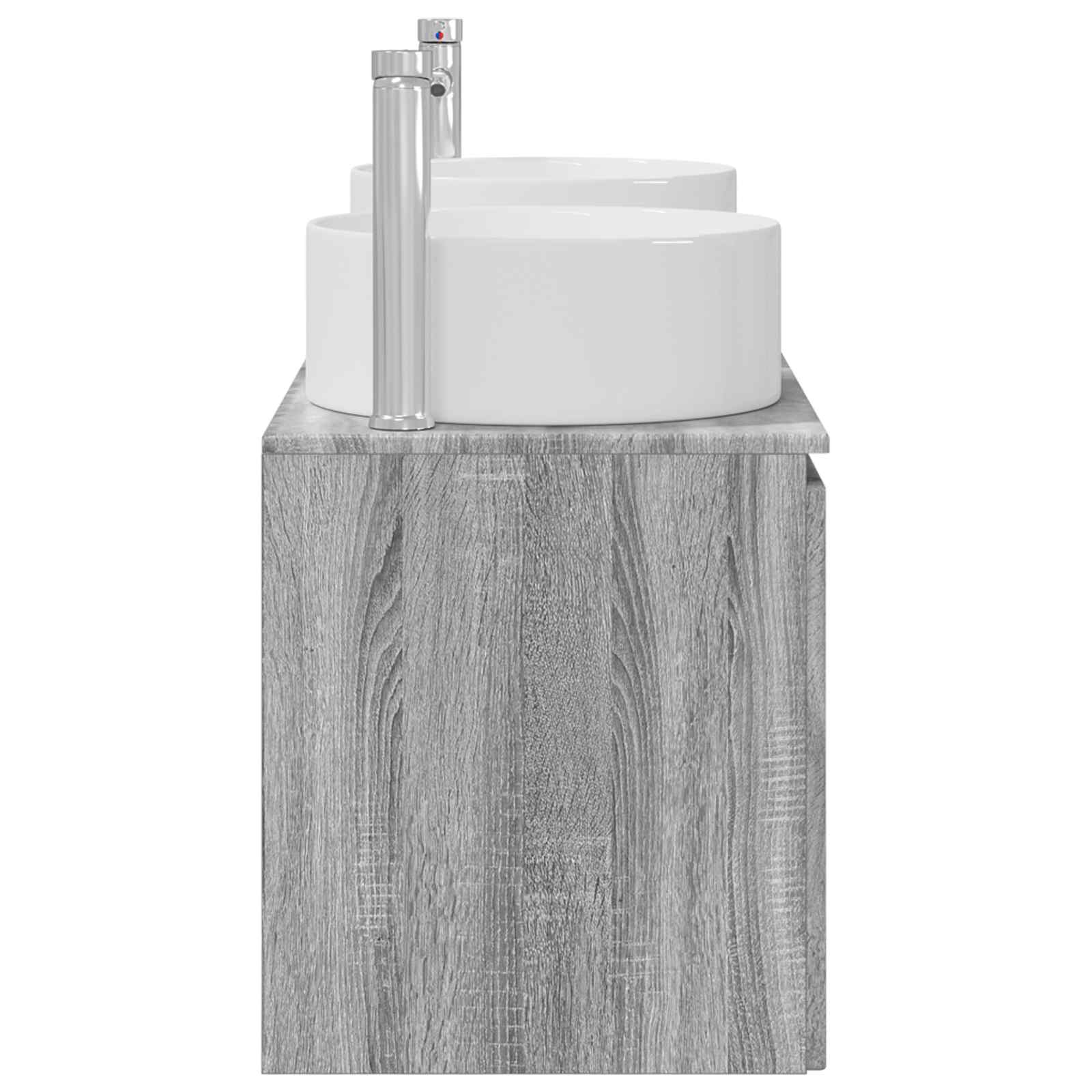 Ensemble d'armoire de salle de bain 3 pc Sonoma gris