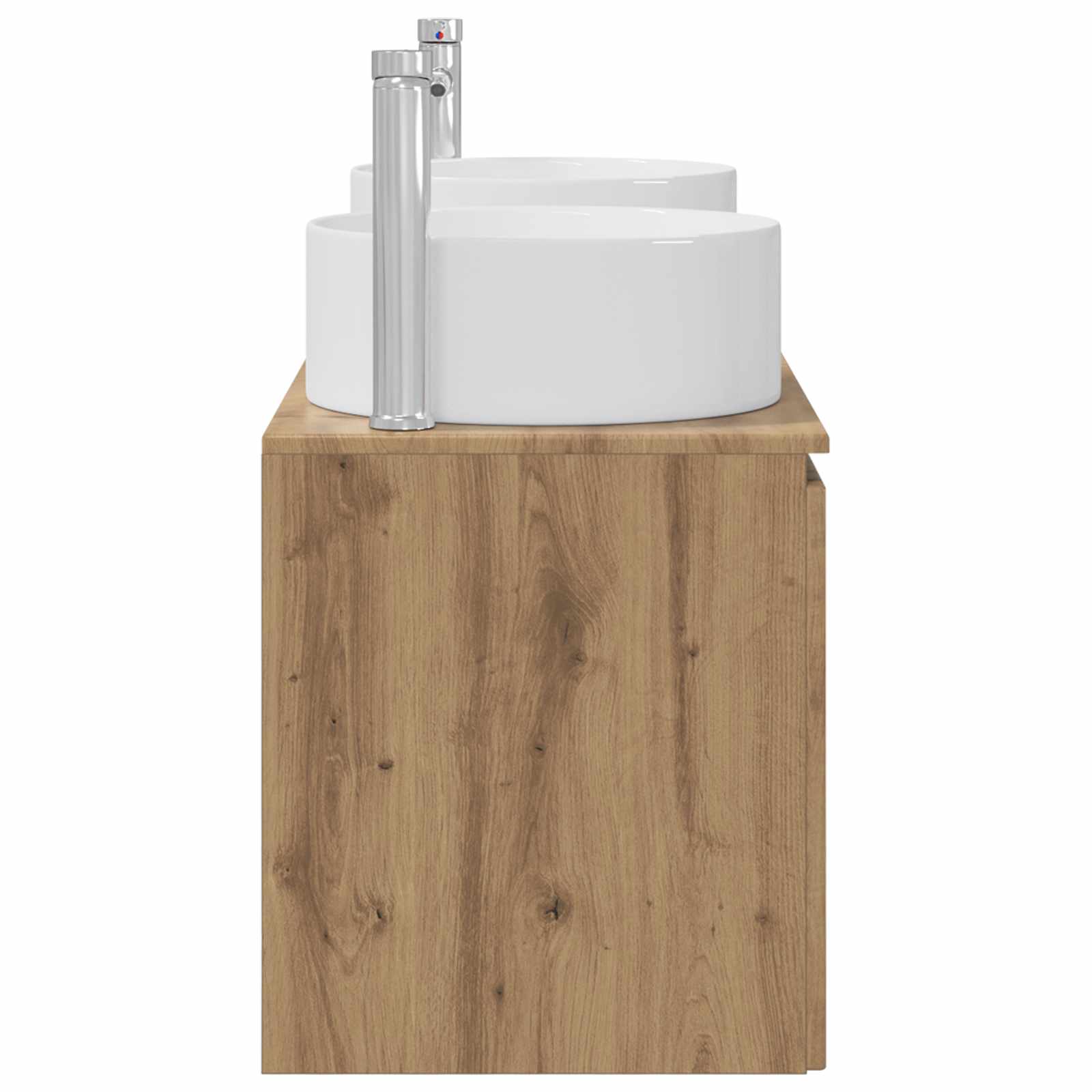 Ensemble d'armoire de salle de bain 3 pc Chêne artisanal
